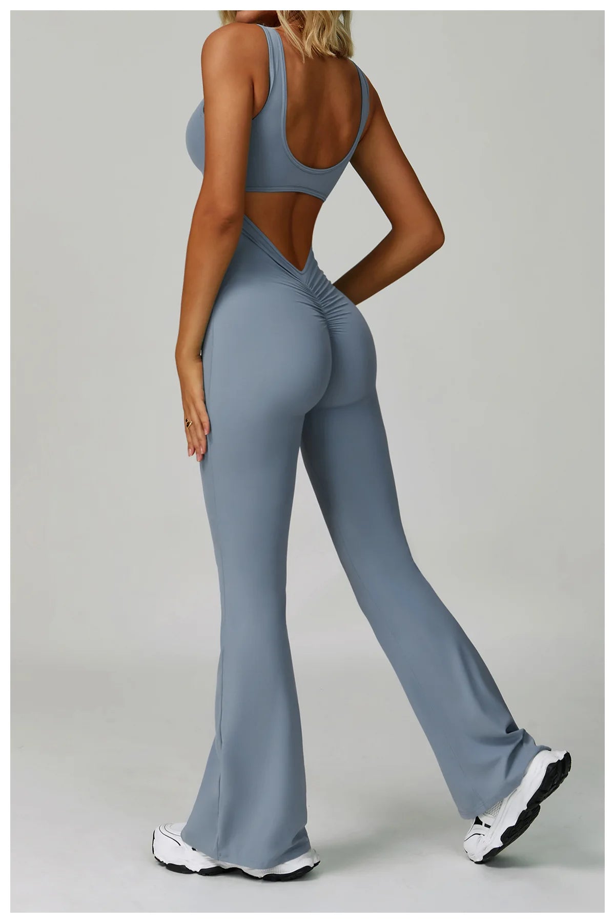 Gym Jumpsuit Women's Fitness Suit Yoga Sets Sports Overalls Woman Tracksuit Yoga Clothing Workout Sportswear Sexy Back V Rompers