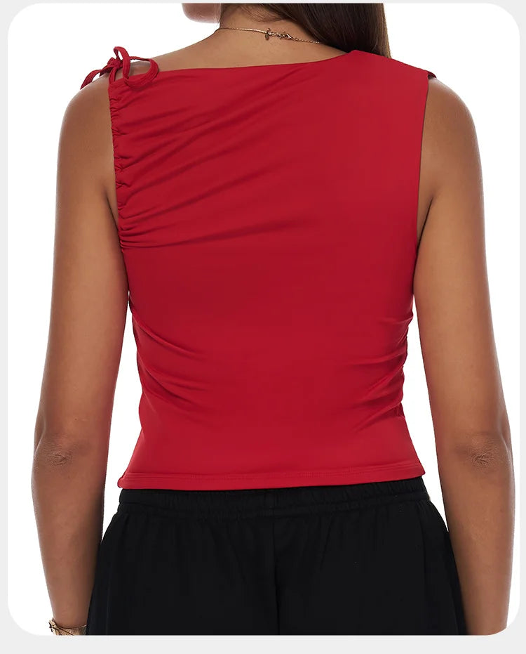 Sexy Shoulder Sports Shirt Vest Loose Breathable Quick Drying Top Gym Running Fitness Yoga Clothing Lightweight Tops For Women