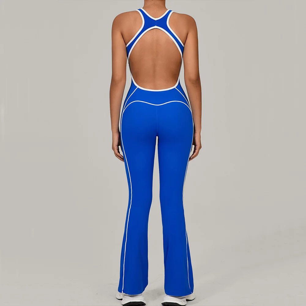 Gym Jumpsuit Women's Rompers Fitness Suit Running Sports Overalls for Woman Tracksuit Yoga Clothing Scrunch Workout Sportswear