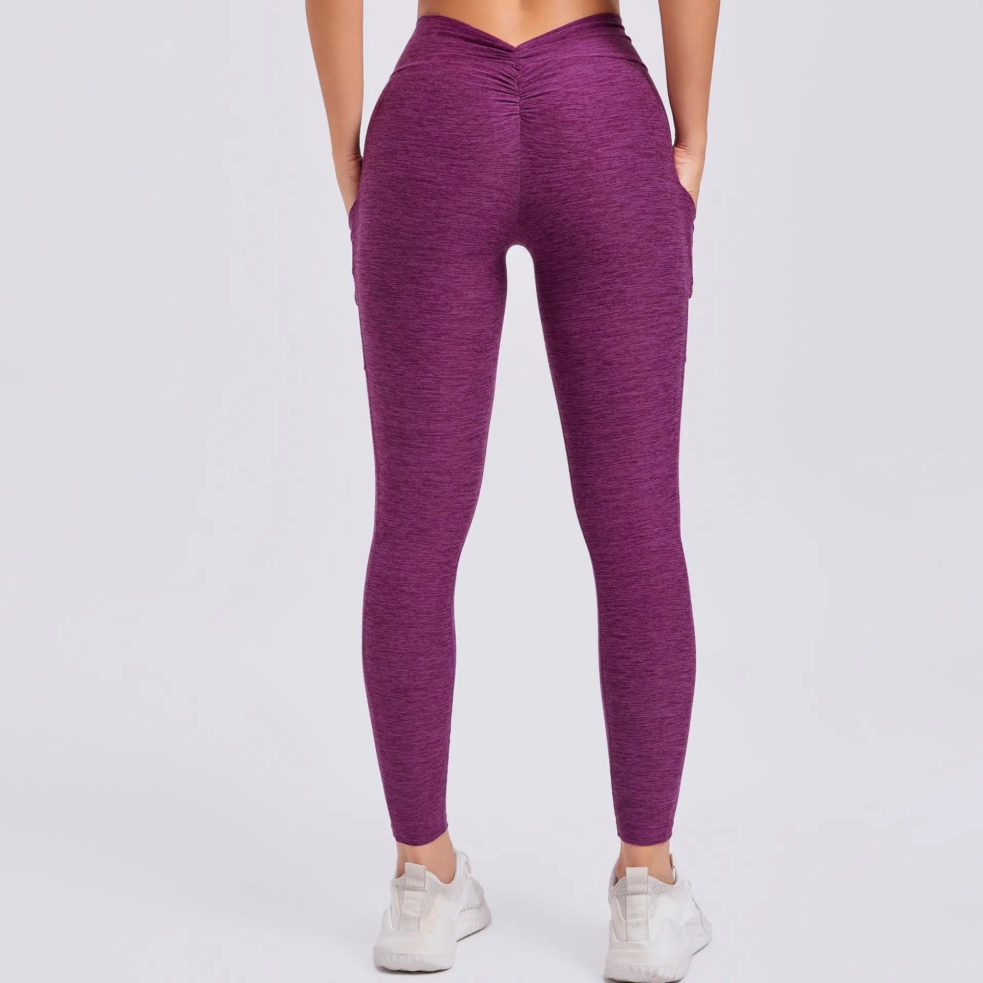 Women Sport Fitness Leggings High Waist Elastic Yoga Pants Training Running Scrunch Butt Gym Leggings Breathable Leggings Female