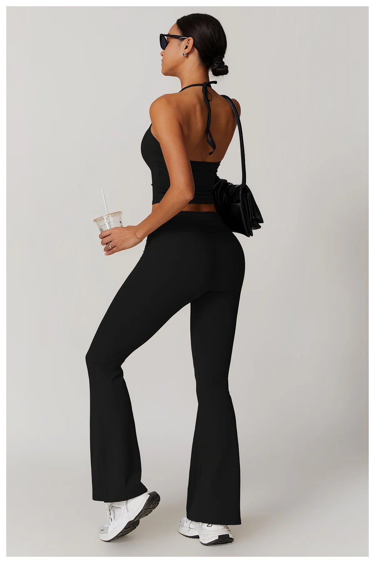 Yoga Pants Gym Leggings Women Bell-bottoms High Waist Push Up Sport Tights Running Cycling Fitness Workout Leggings Gym Clothing