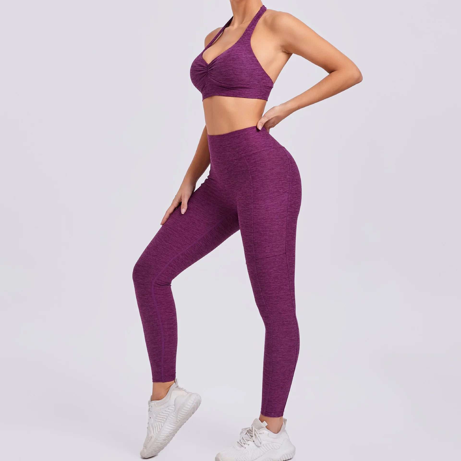 Fitness Suit Women Tracksuit Yoga Set Sportswear Workout Clothes Sports Bra High Waist Leggings Gym Clothing Sports Suits