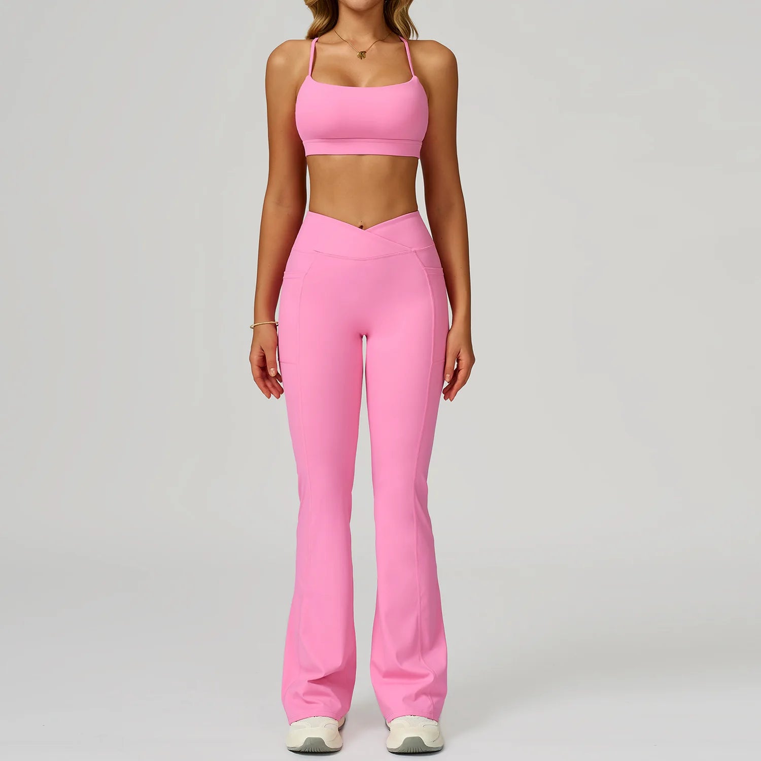 Yoga Suit 2PCS Women Tracksuit Sports Bra High Waist Leggings Shorts Outfit Gym Set Fitness Workout Clothes Push Up Sportswear
