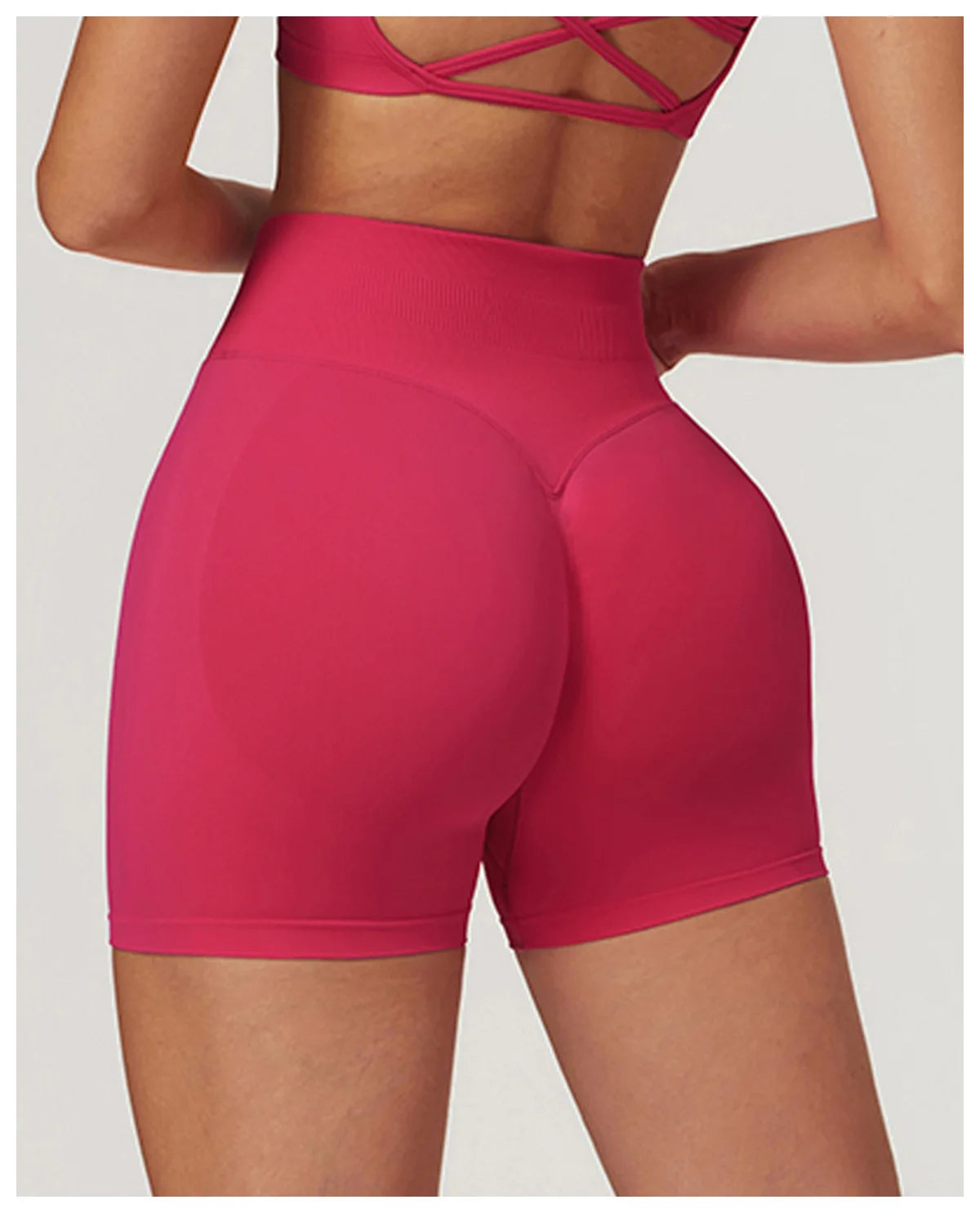 Ribbed Shorts for Women Yoga Shorts Push Up Booty Workout Gym Shorts Fitness High Waist Sports Short Seamless Women Clothing