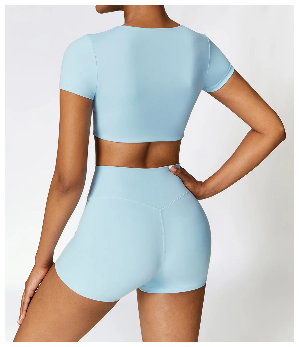 Women Yoga Shorts Fitness Shorts Running Cycling Shorts Breathable Sports Leggings High Waist Summer Workout Gym Push Up Shorts