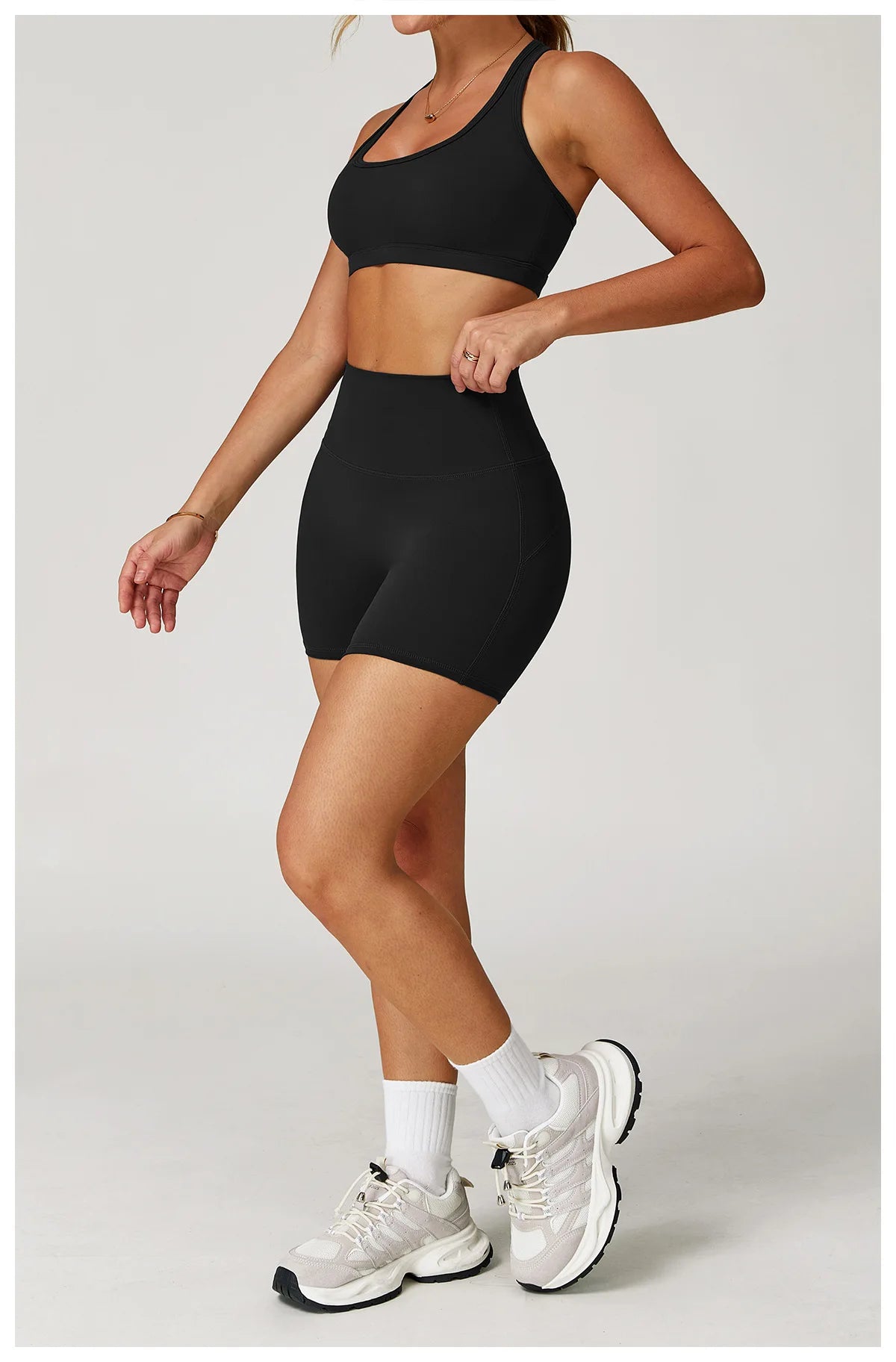 Yoga Set 2 Pieces Women Clothes Workout Outfits Fitness Sportswear Gym Tracksuit High Waist Leggings Sports Bra Athletic Wear