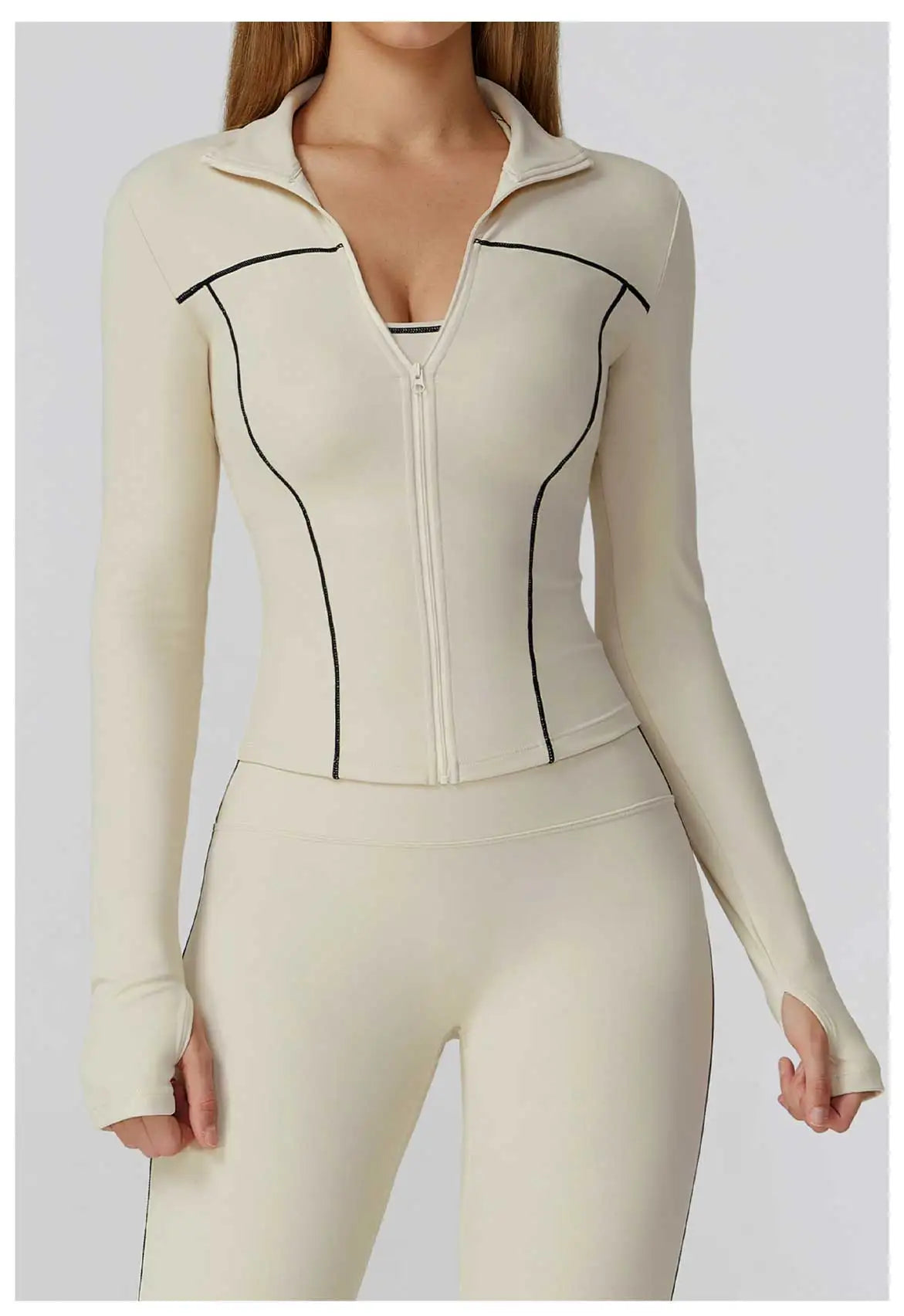 Yoga Clothes Women Sport Jacket Running Long Sleeve Shirt Sports Jackets Top Workout Coat Gym Training Clothing Workout Yoga Top