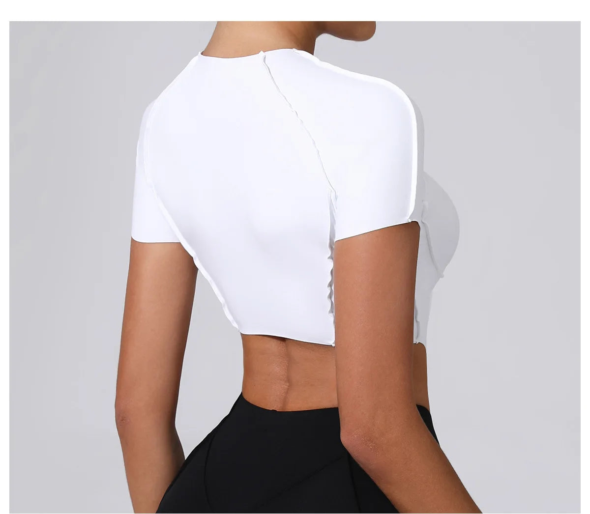 Women Yoga Top Line Sport T Shirts Fitness Clothes Short Sleeve Push Up Yoga Shirt Gym Top Running Active Wear Workout Sport Top