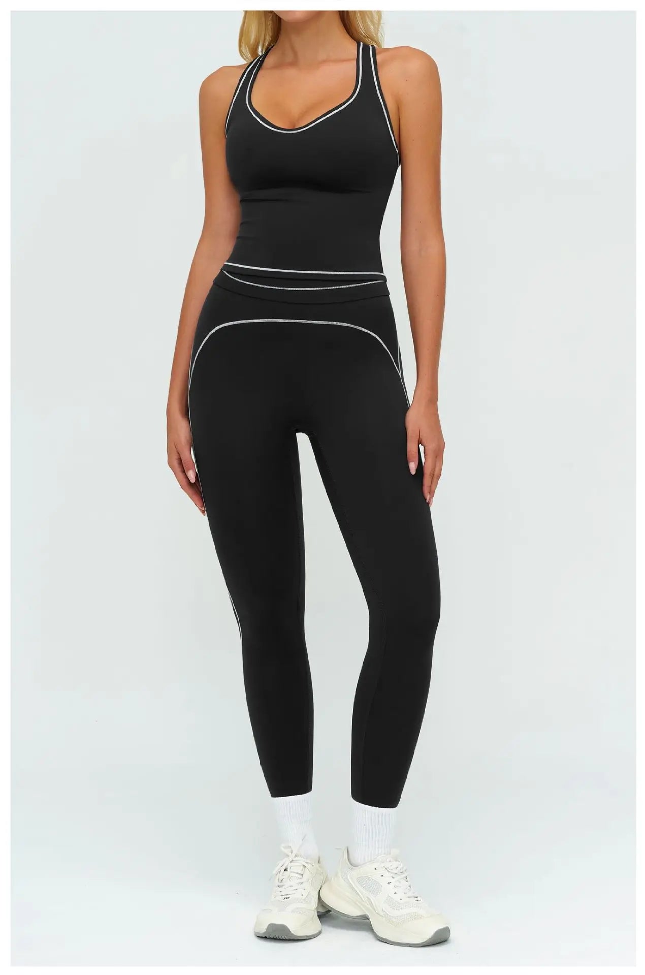 Women Tracksuit 2PCS Yoga Clothes Athletic Wear Fitness Set Gym Outfits Workout Sets Push Up Sports Bra Leggings Suit Sportswear