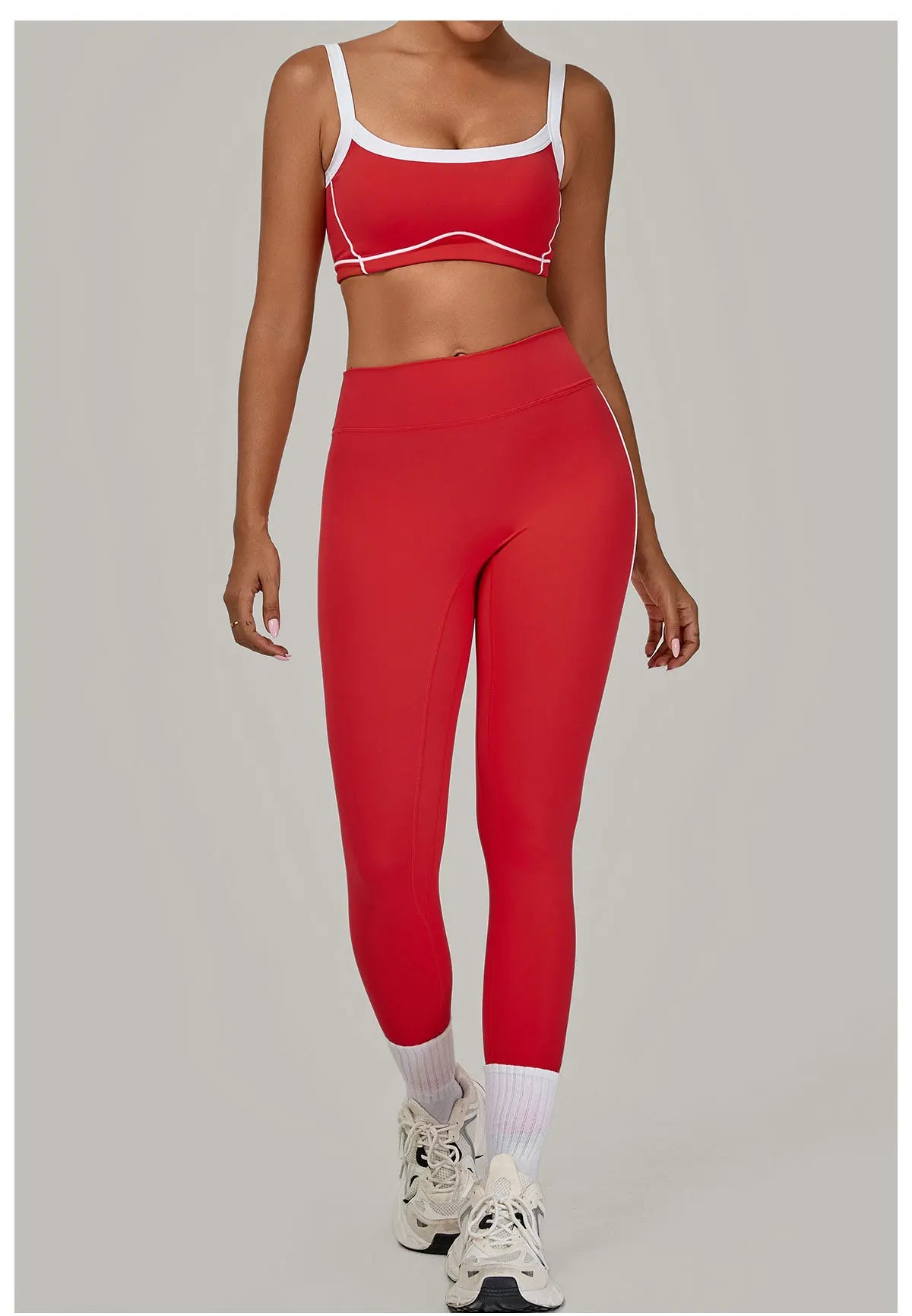 2PCS Yoga Suit Women Tracksuit Sports Bra High Waist Leggings Sports Outfit Gym Set Fitness Workout Clothes Running Sportswear