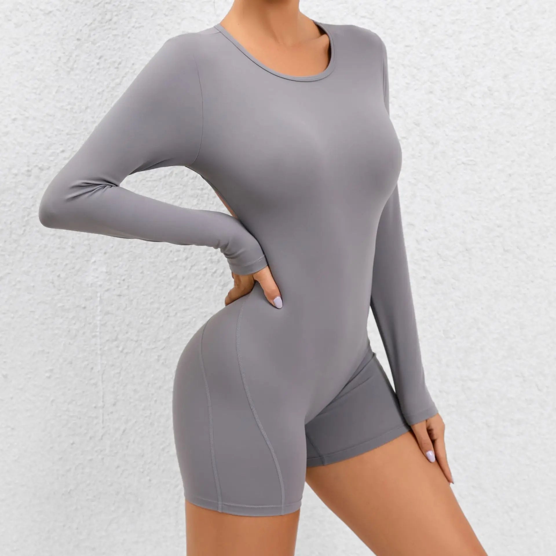 Women's Tracksuit Yoga Set Push Up Sports Jumpsuits Long Sleeves Fitness Rompers Sleeveless Sportswear Gym Set Workout Clothes