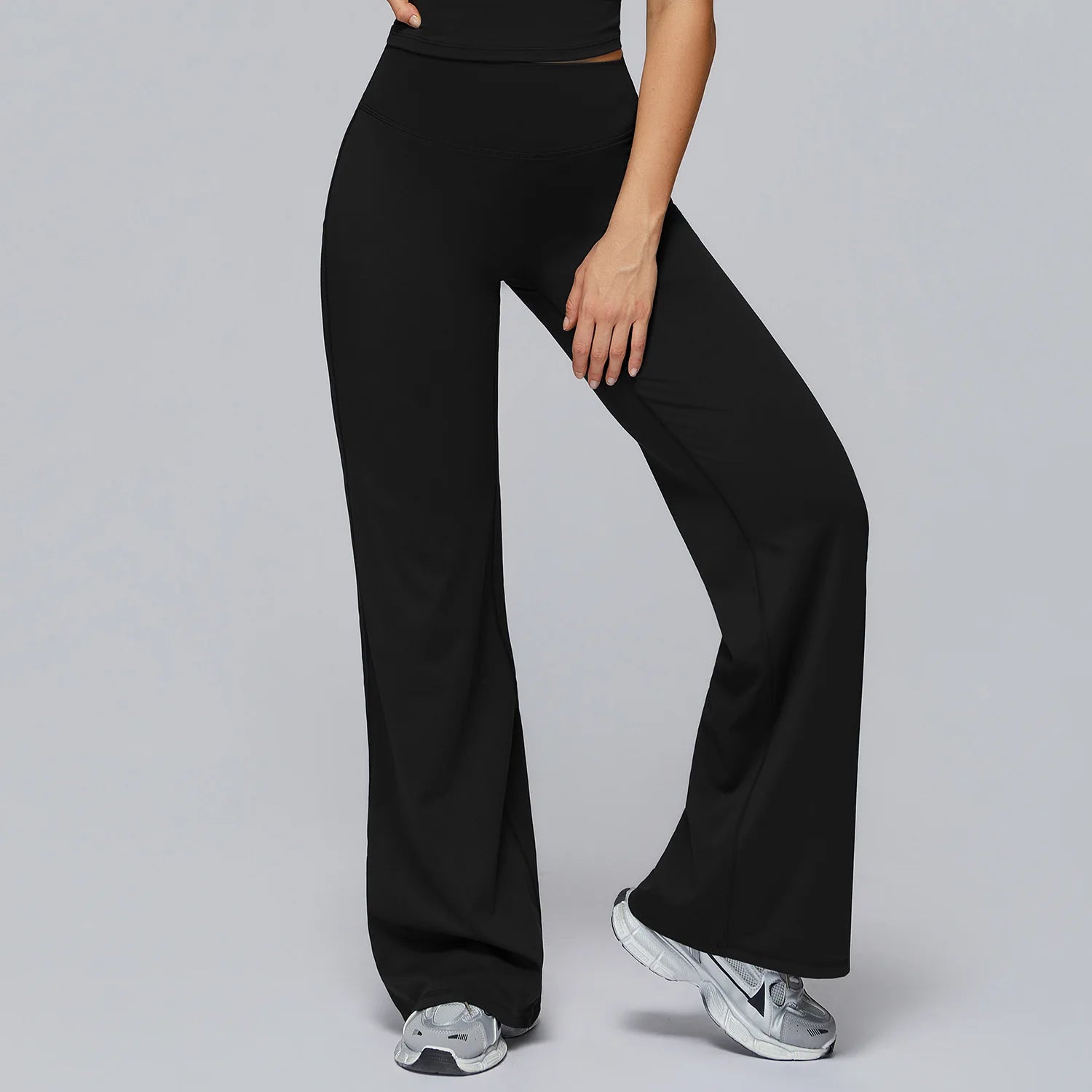 High Waist Flared Leggings Women Gym Fitness Yoga Pants Workout Runing Sport Leggings Women's Control Tummy Yoga Wide Leg Pants