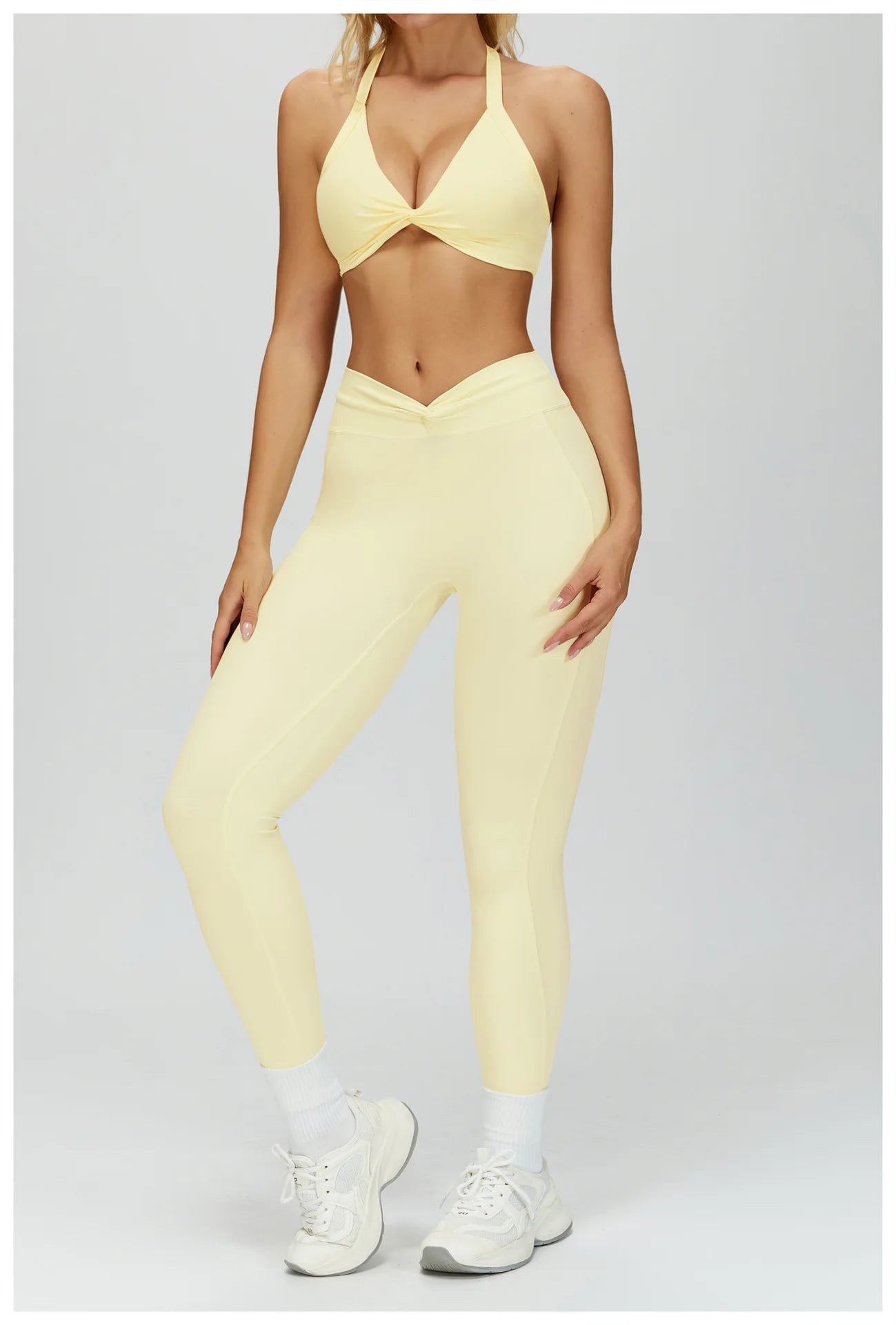 2PCS Yoga Clothes Women's Tracksuit Athletic Wear Fitness Suit Gym Outfits T-shirt Workout Sets Push Up Sports Bra Leggings Suit