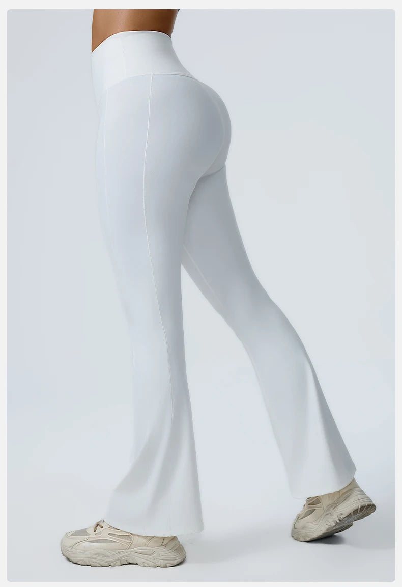Yoga Leggings Women Yoga Pants Running Bell-bottoms Yoga Tights High Waist Fitness Pants Gym Leggings Sports Wide Leg Pant
