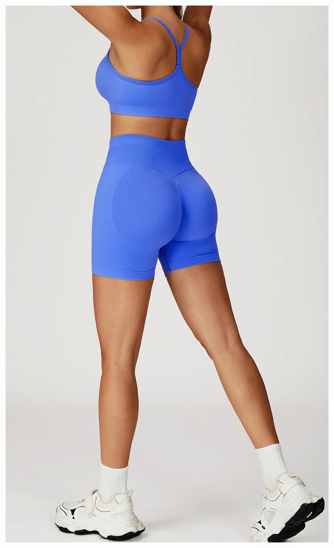 2PCS Seamless Yoga Set Gym Clothes Athletic Wear Women Fitness Set Tracksuits Sports Long Sleeved Gym Suit Leggings Sportswear
