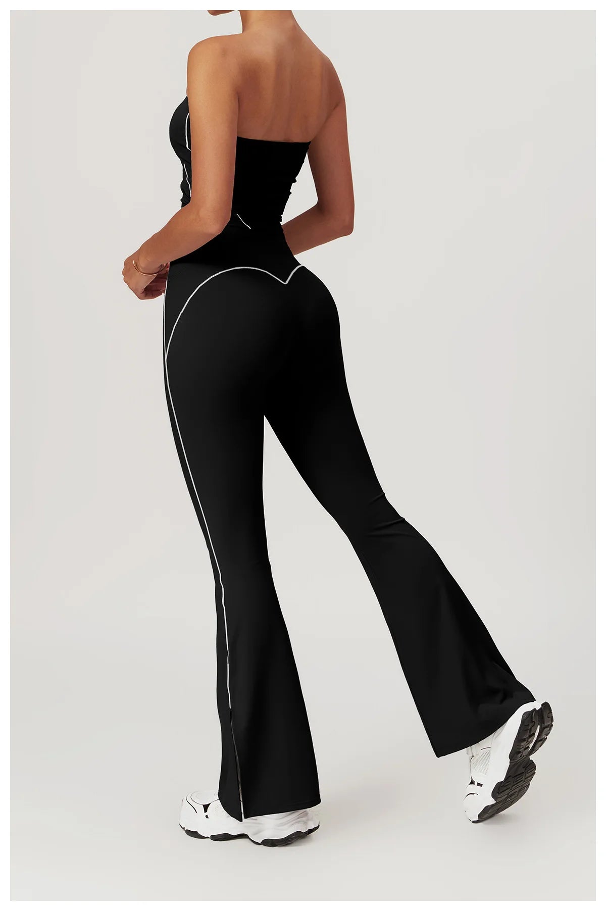 Yoga Flare Leggings Women Bell-bottoms Fitness Push Up High Waiste Wide Leg Workout Pants Gym Elastic Tights Exercise Sport Pant