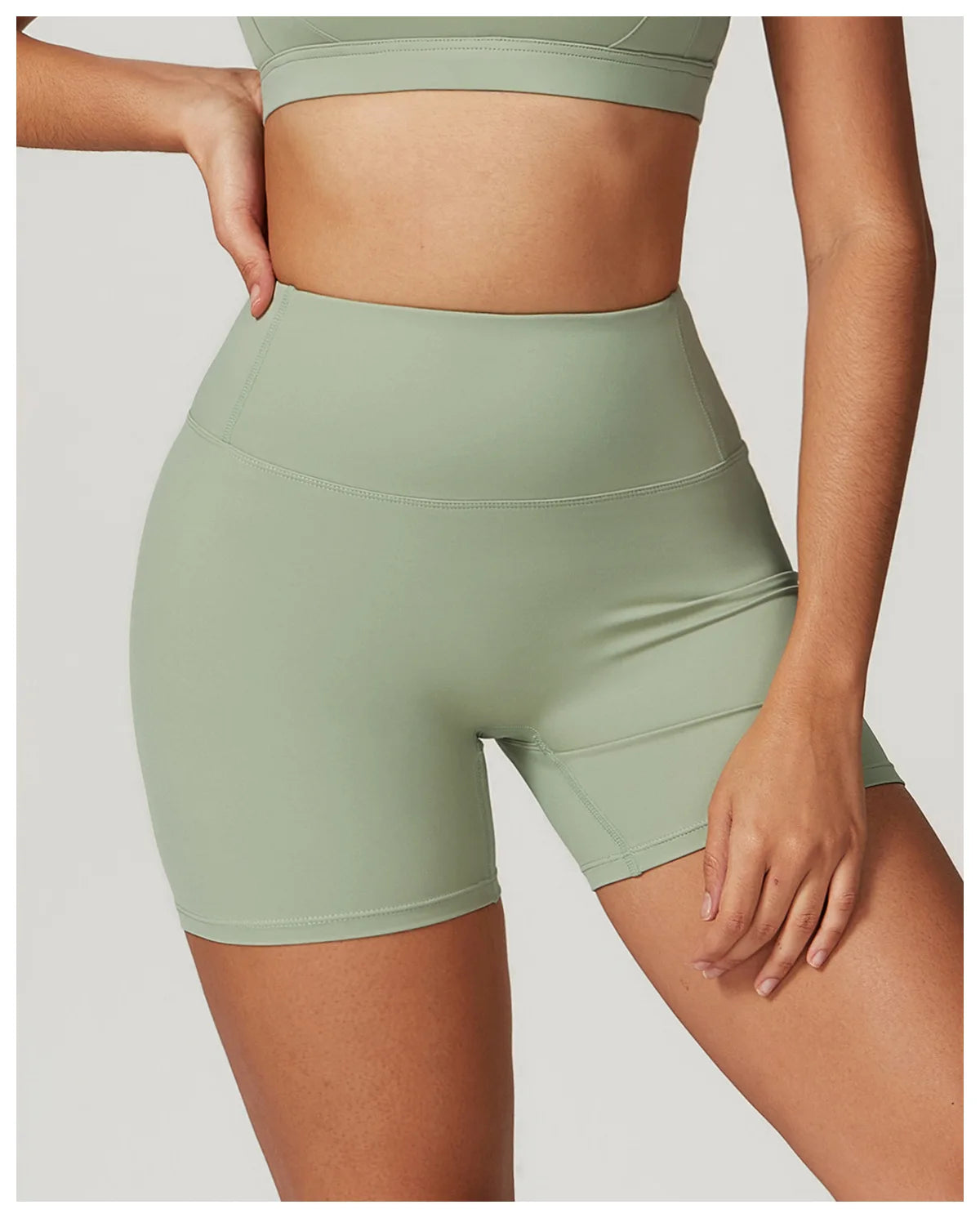 Women's Sports Yoga Shorts High Waist Hip Lift Fitness Running Cycling Quick Dry Breathable Yoga Women's Impact Yoga Shorts