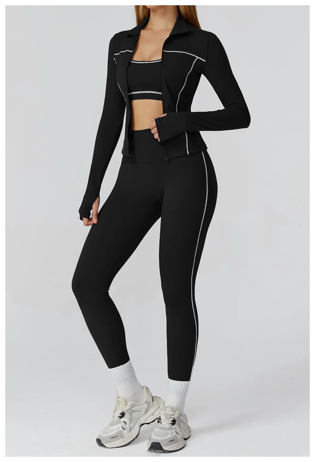 Yoga Clothes Women Sport Jacket Running Long Sleeve Shirt Sports Jackets Top Workout Coat Gym Training Clothing Workout Yoga Top