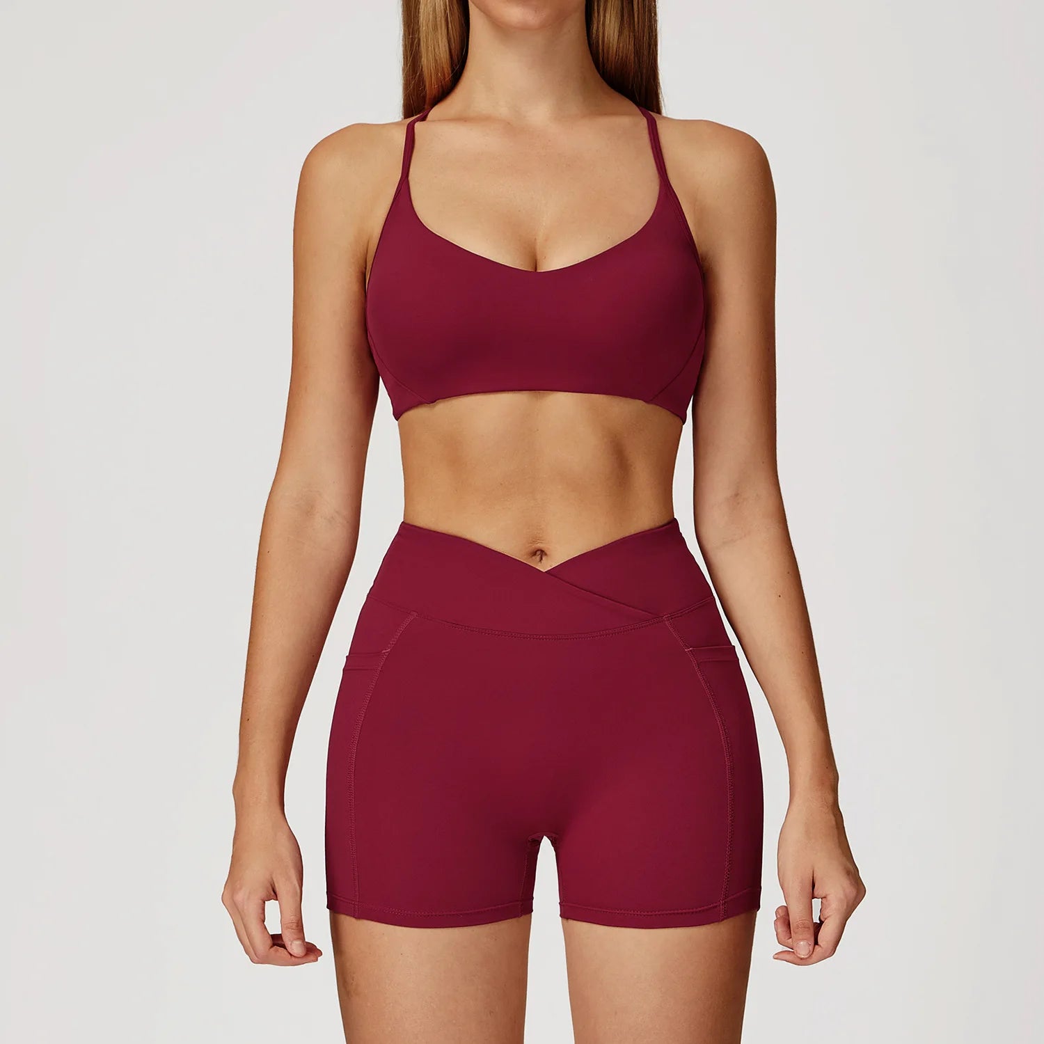 Women Tracksuit Yoga Set 2PCS Gym Workout Clothes for Female Push Up Bra High Waist Leggings Sexy Fitness Sportswear Sports Suit