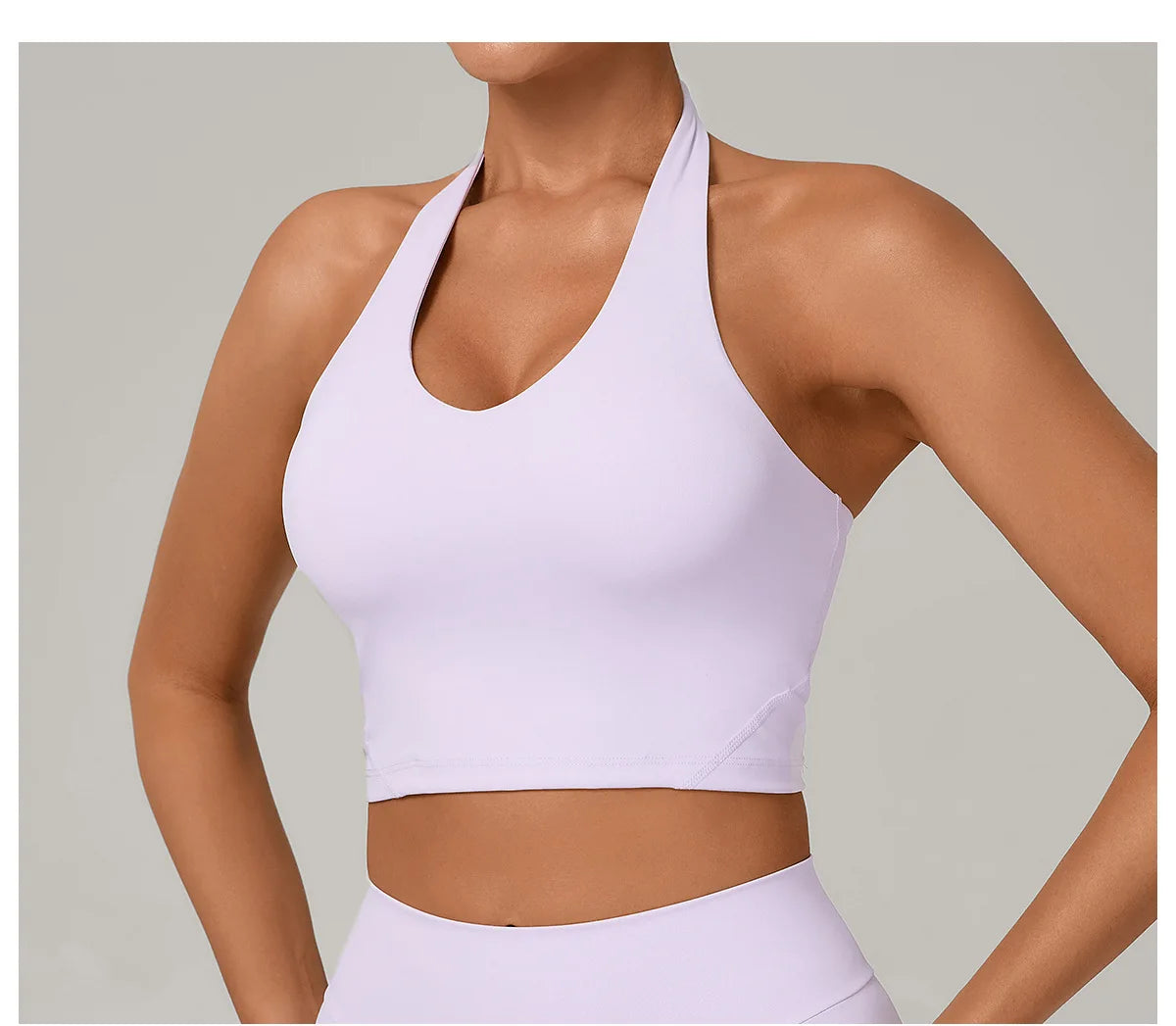 Sexy Impact Sports Bra Women Halter Top High Support Push-up Open Back Gym Bra Shockproof Running Fitness Yoga Workout Underwear