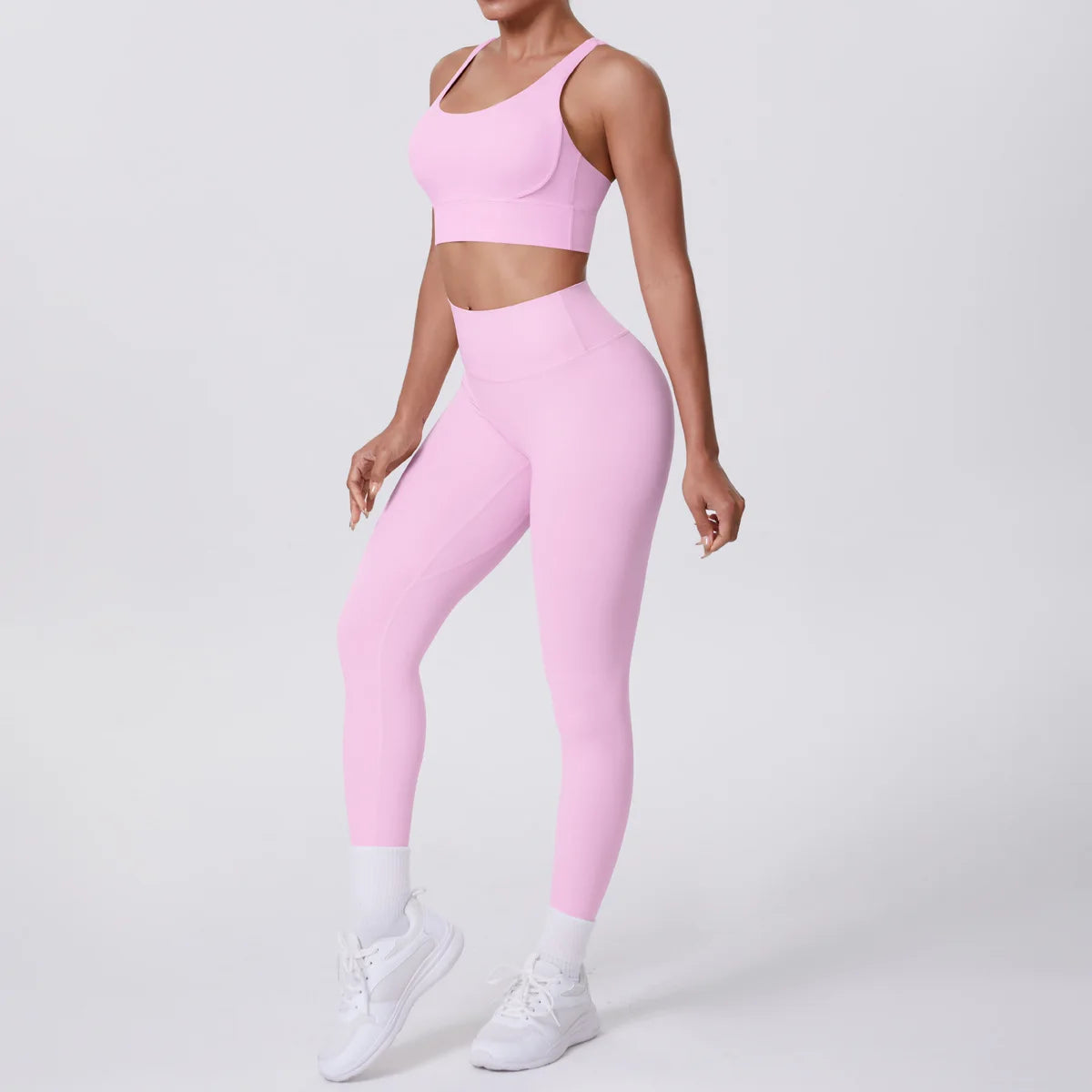 JJUREN Seamless Yoga Suit Women Tracksuit Sports Bra High Waist Leggings Yoga Outfit Gym Set Fitness Workout Clothes Sportswear