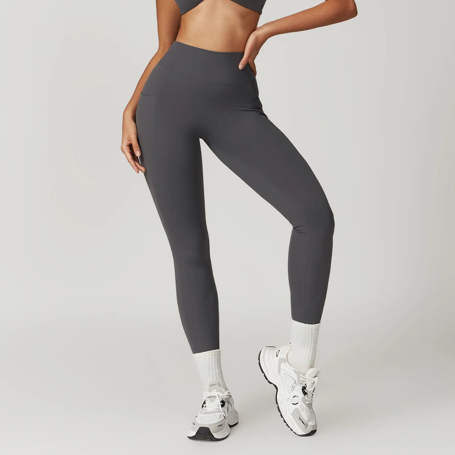 V-shaped Back Leggings Fitness Women Sport Leggings High Waist Elastic Solid Yoga Pants Gym Jogging Push Up Slim Pants Female