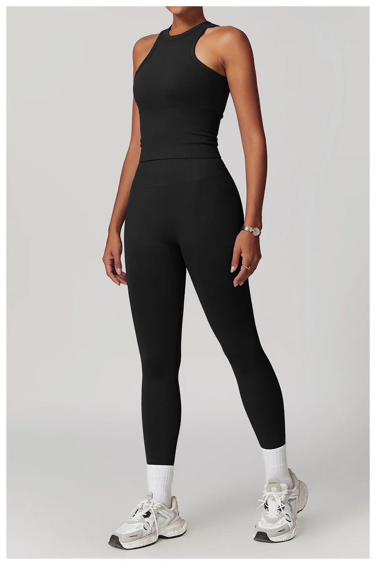 2PCS Seamless Women Tracksuit Yoga Set Workout Outfit Sportswear Gym Clothing Fitness Long Sleeve High Waist Legging Sports Suit