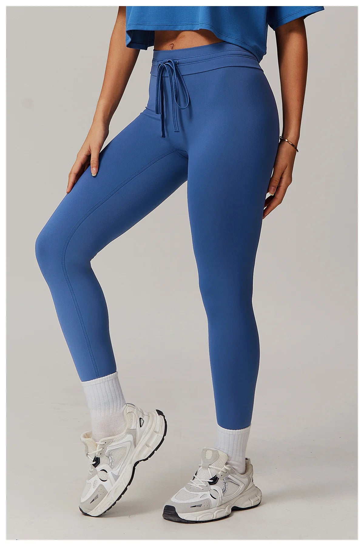 Women Gym Leggings Workout Yoga Sports Pant Stretchy High Waist Straps Leggings Fitness Tights Sports Push Up Activewear Pants
