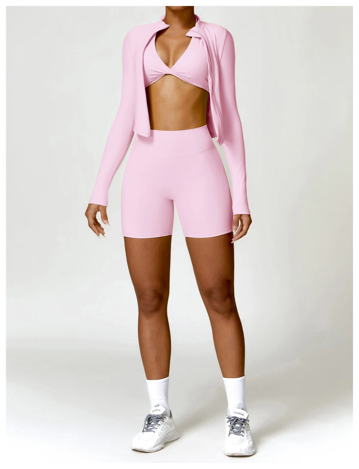New Running Elasticity Yoga Jacket Zipper Slimming Top Coat Women's Sports Jacket Gym Workout Sports Long Sleeves Women Tights