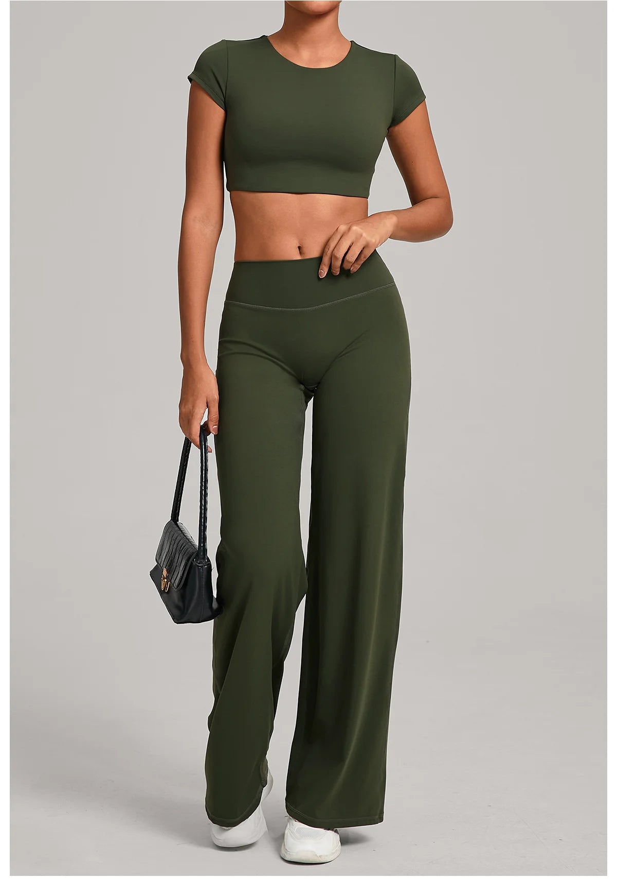 Women Tracksuit Yoga Suit 2PCS Sports Outfits Gym Set Running Workout Clothes Sports Short Sleeves Athletic Wear Yoga Clothing