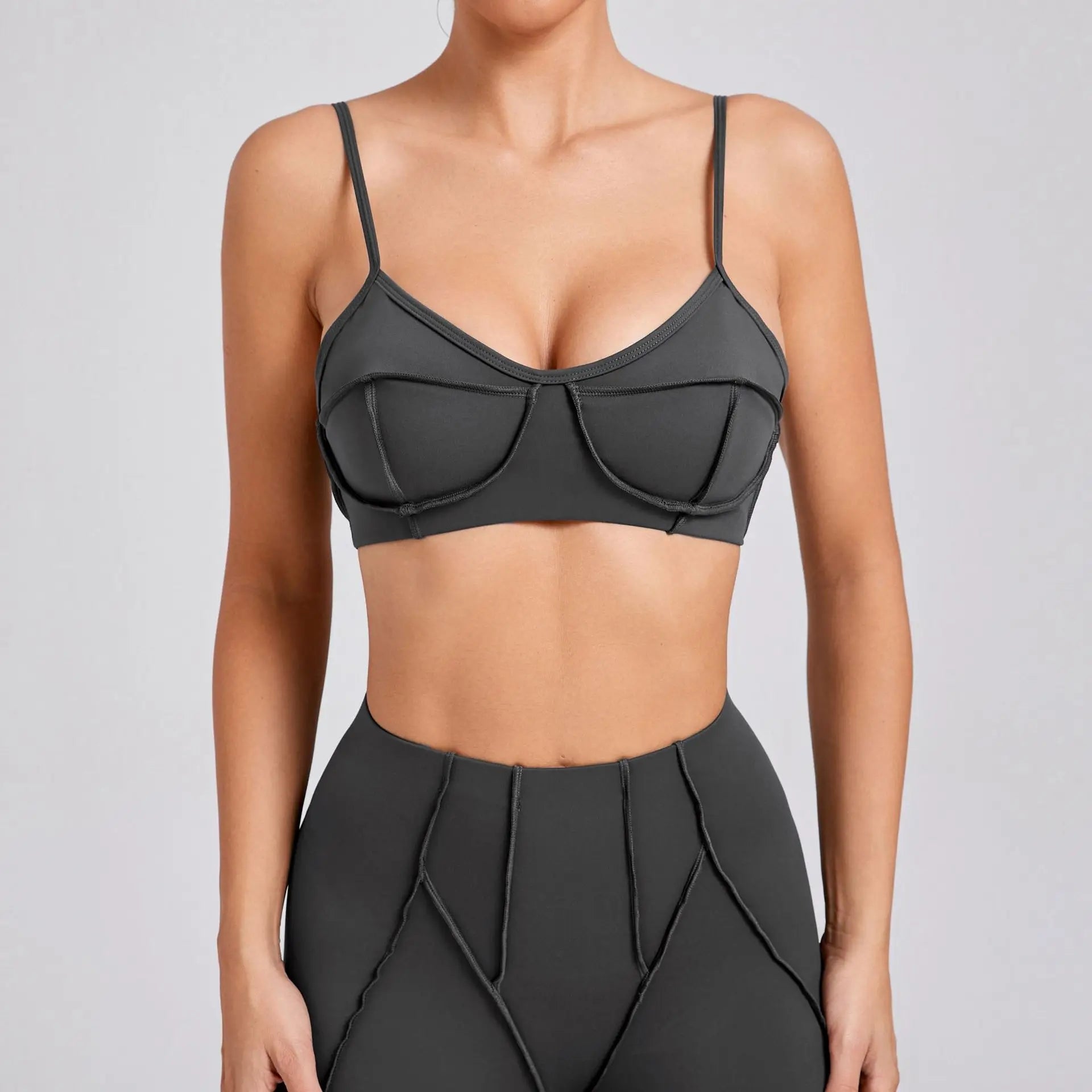 Sports Bra Anti-Sweat Fitness Top Women Yoga Bra Shockproof Crop Top Push Up High Strength Sport Bra Breathable Gym Workout Top
