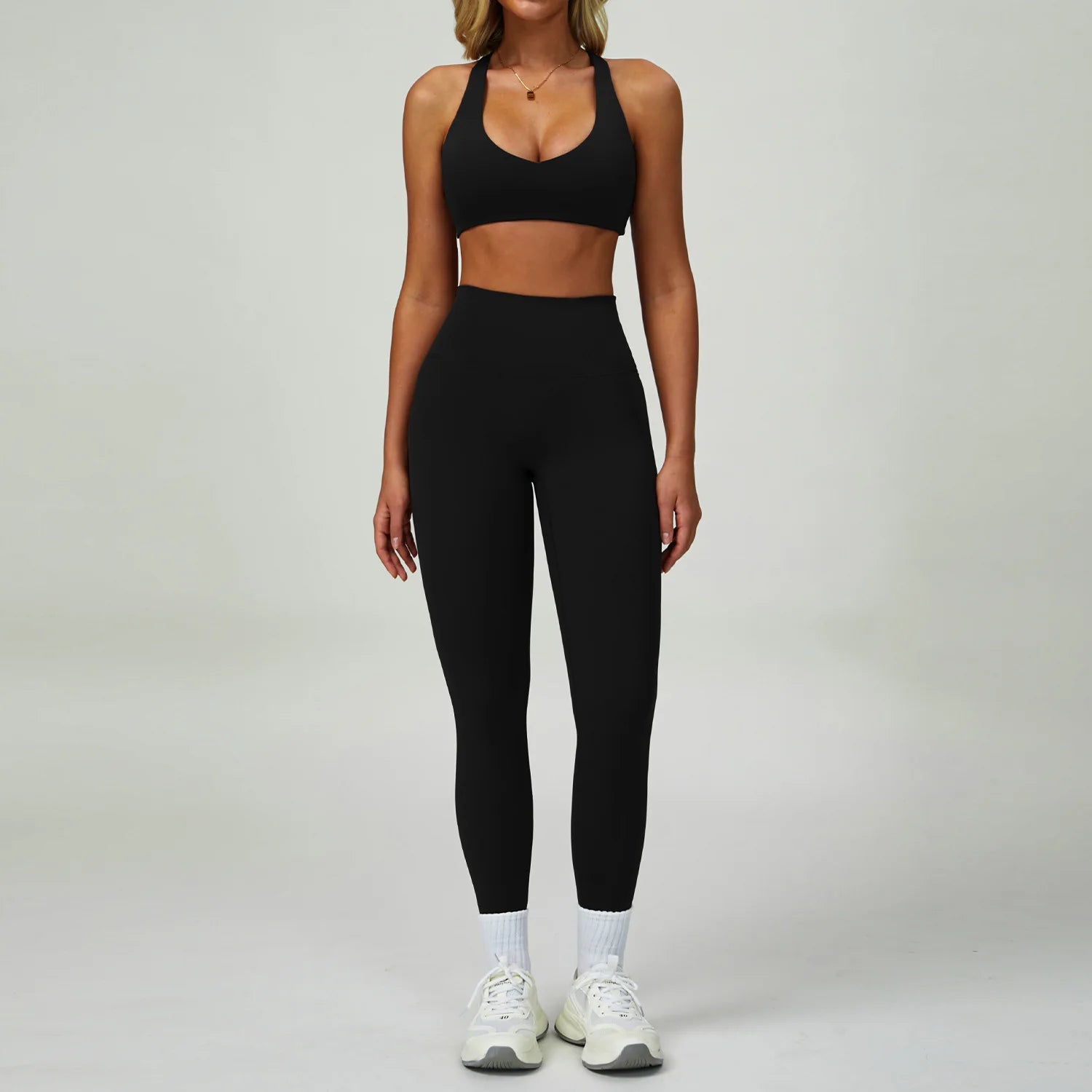 2/3PCS Women's Tracksuit Yoga Set Push Up Workout Sportswear Gym Clothing High Waist Leggings Fitness Long Sleeved Sports Suits