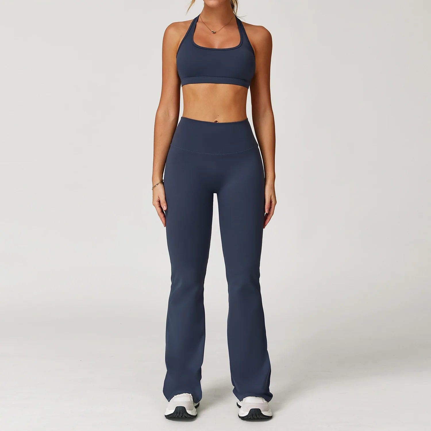 Yoga Set 2 Pieces Women Clothes Workout Outfits Fitness Sportswear Gym Tracksuit High Waist Leggings Sports Bra Athletic Wear