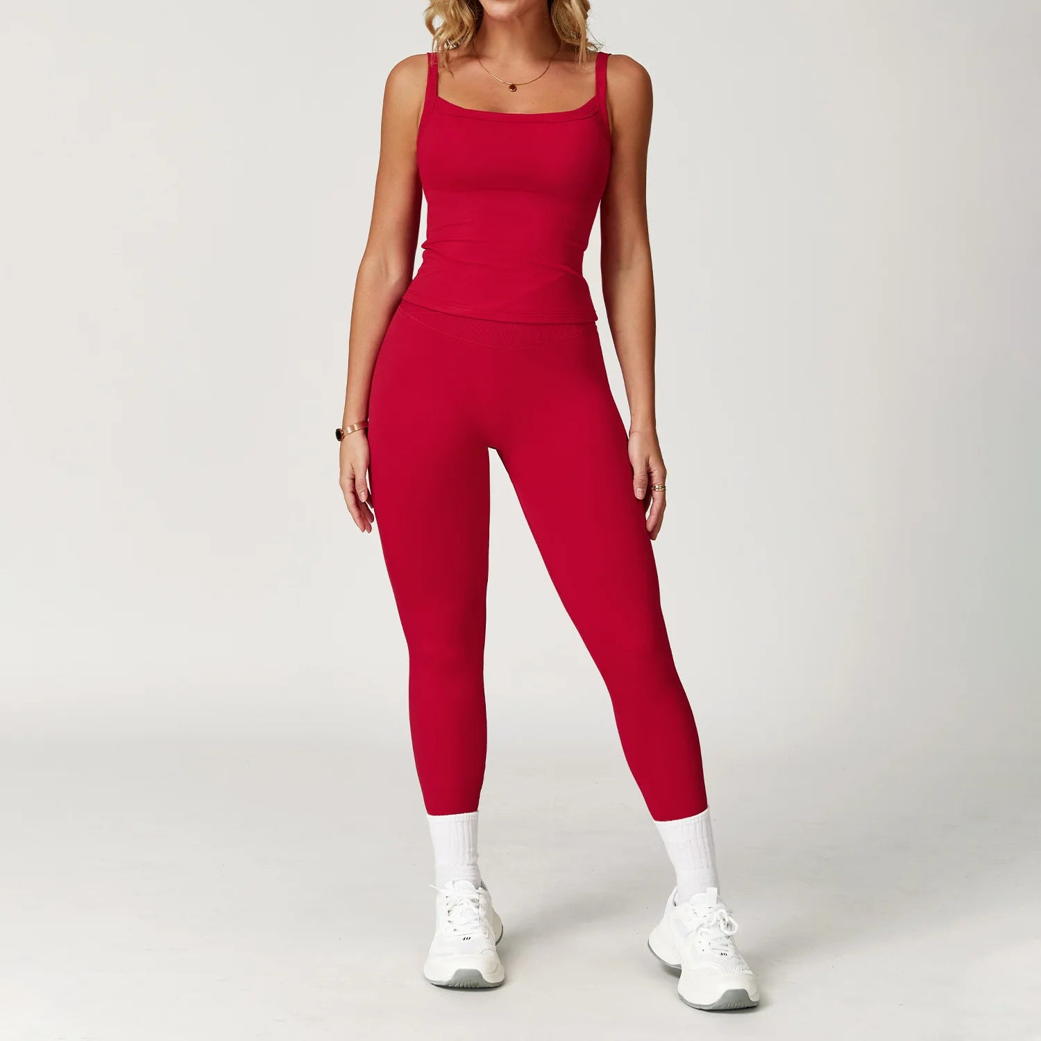 Women Tracksuit 2PCS Seamless Fitness Suit Yoga Sets Sportswear Workout Sports Bra High Waist Leggings Gym Clothing Sports Suits