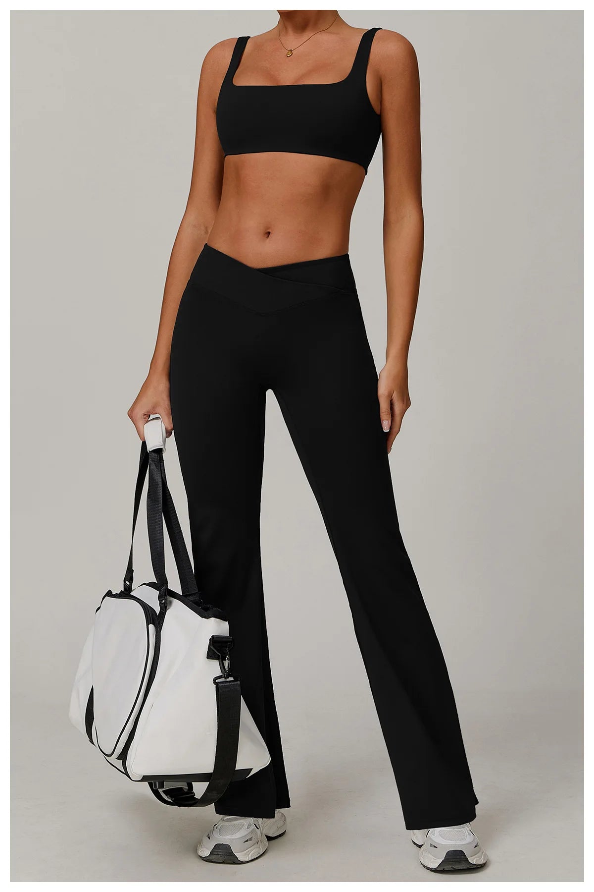 Wide Leg Pants Women Yoga Leggings Women Fitness Leggings Running Pant Sports Leggings High Waist Workout Tight Gym Bell-bottoms