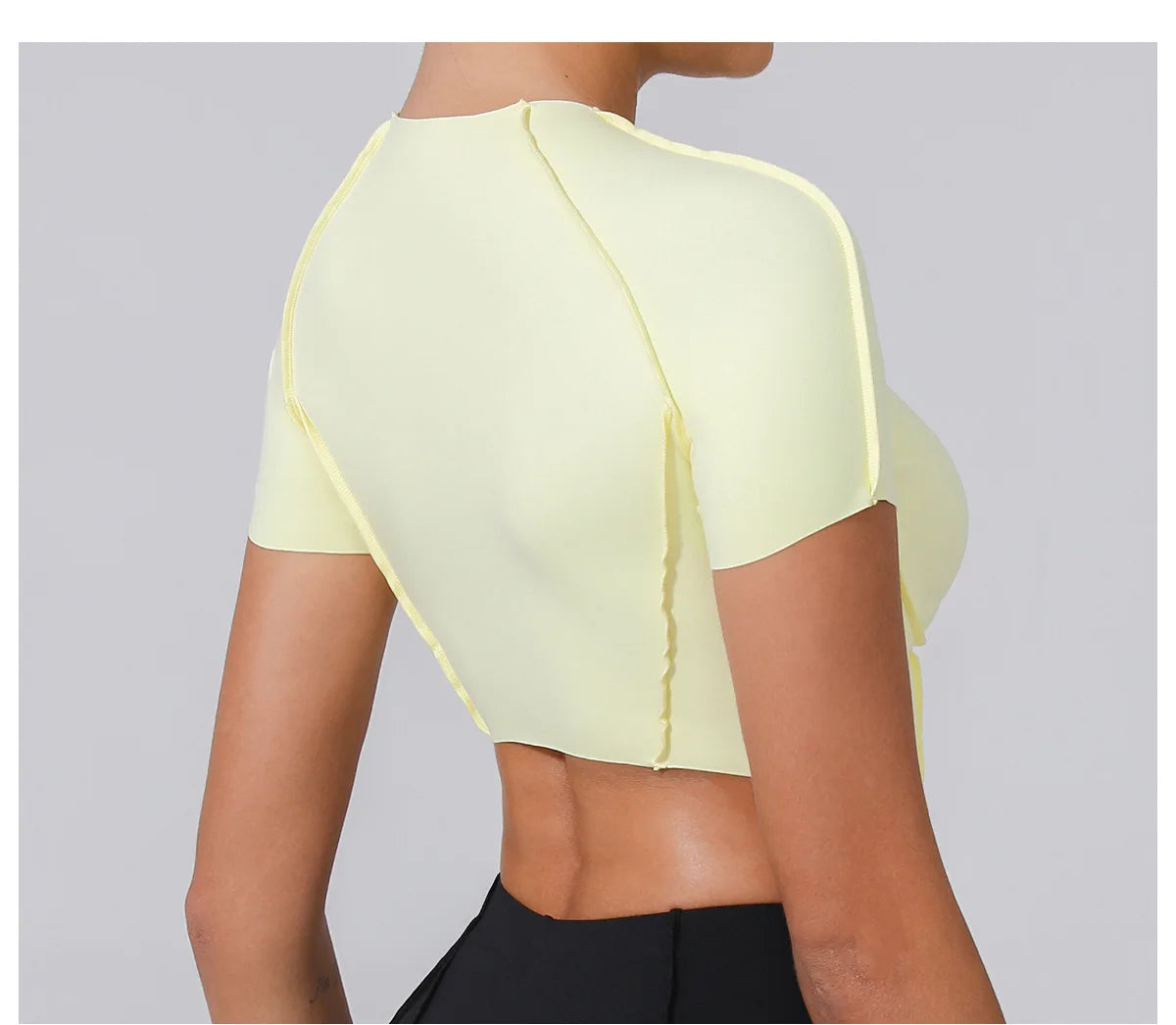 Women Yoga Top Line Sport T Shirts Fitness Clothes Short Sleeve Push Up Yoga Shirt Gym Top Running Active Wear Workout Sport Top