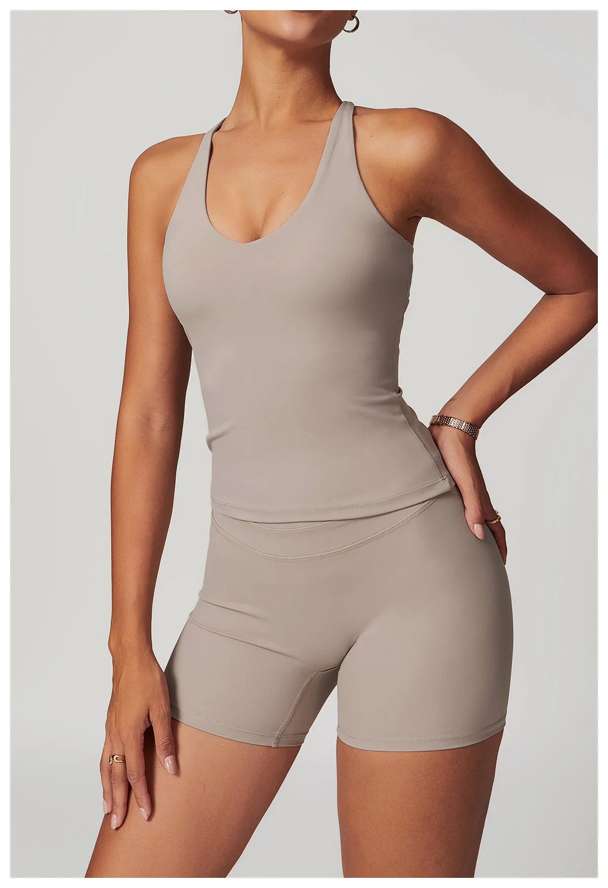 Yoga Suit 2PCS Sports Set Women Quick-Drying Gym Set Women Tracksuit Running Workout Short Sleeves Sports Yoga Clothing
