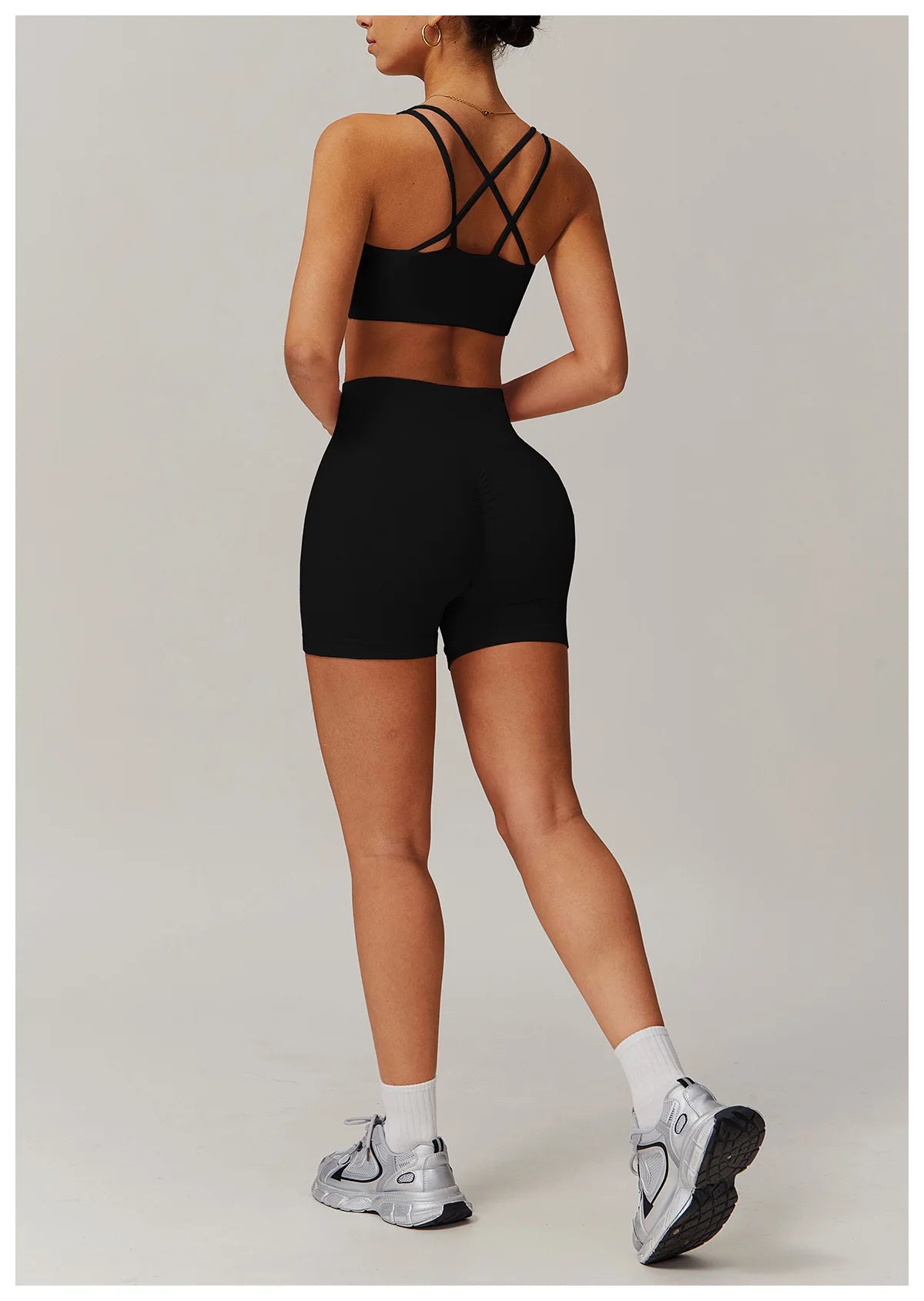 Women Yoga Suit 2PCS Sports Set Quick-Drying Gym Set Women Tracksuit Running Bra Workout Long Sleeve Sports Shirt Yoga Clothing