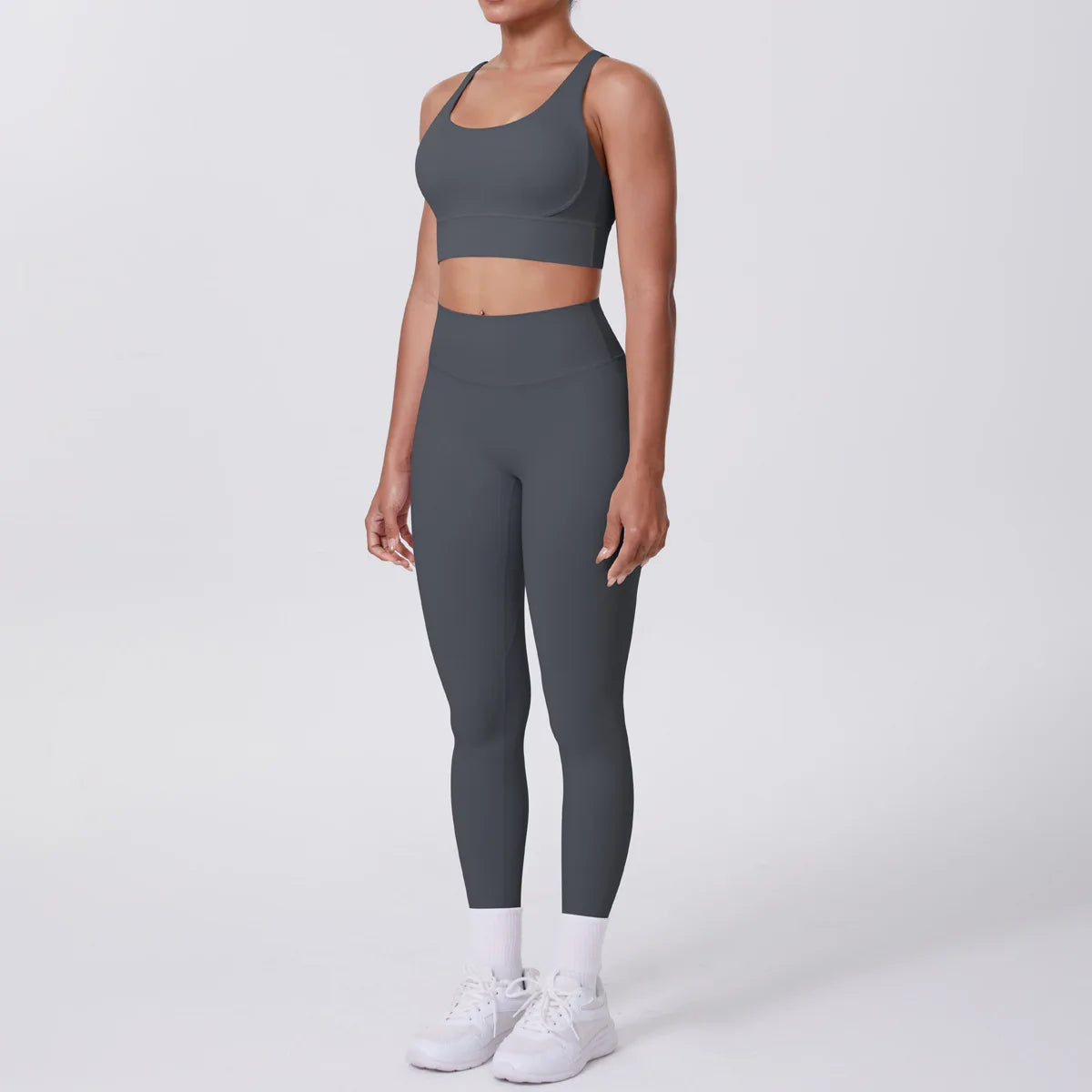 JJUREN Seamless Yoga Suit Women Tracksuit Sports Bra High Waist Leggings Yoga Outfit Gym Set Fitness Workout Clothes Sportswear