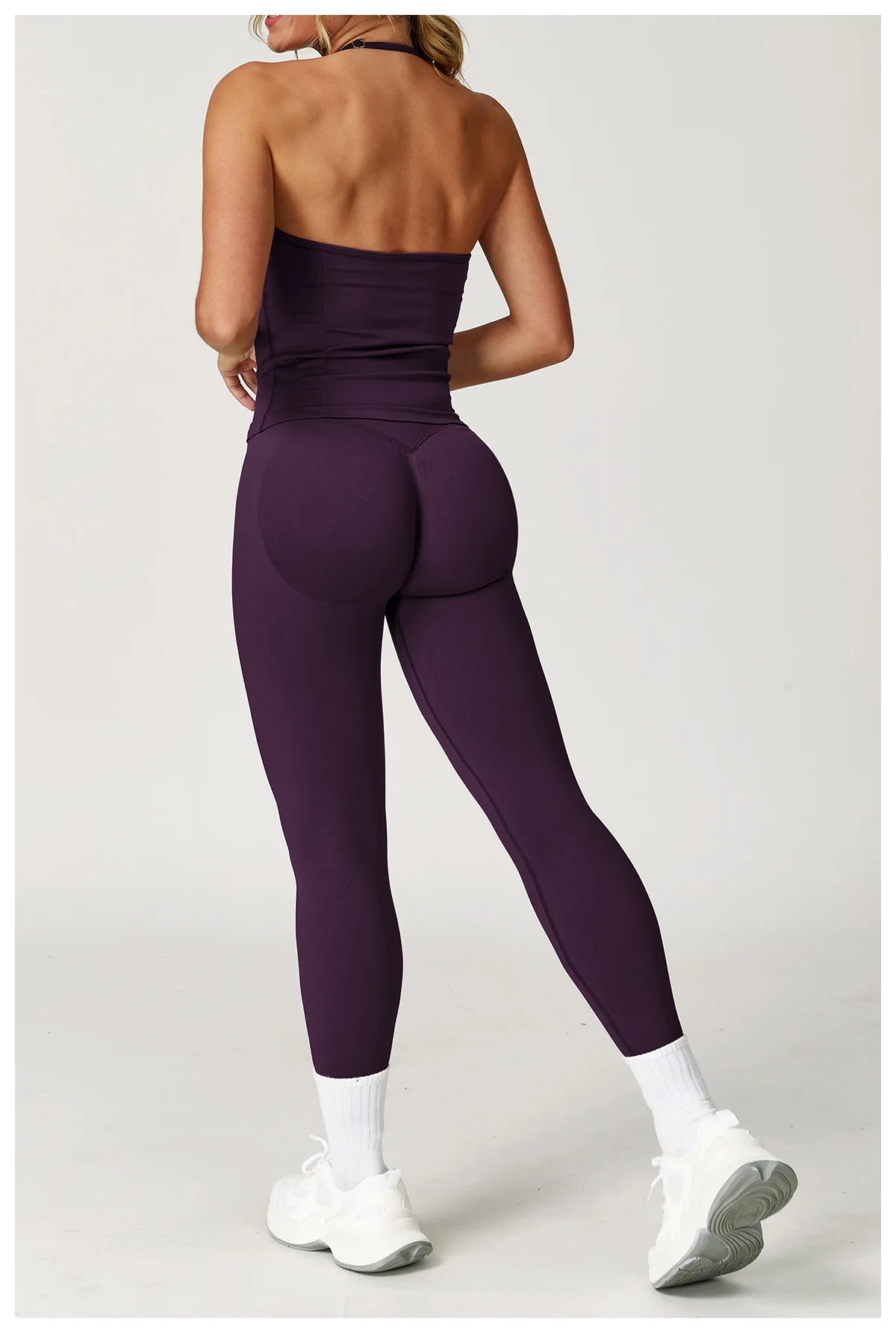 Breathable Sports Bra Crop Tops for Women Sexy Halter Sports Underwear Padded Support Yoga Workout Sports Cropped Push Up Tops