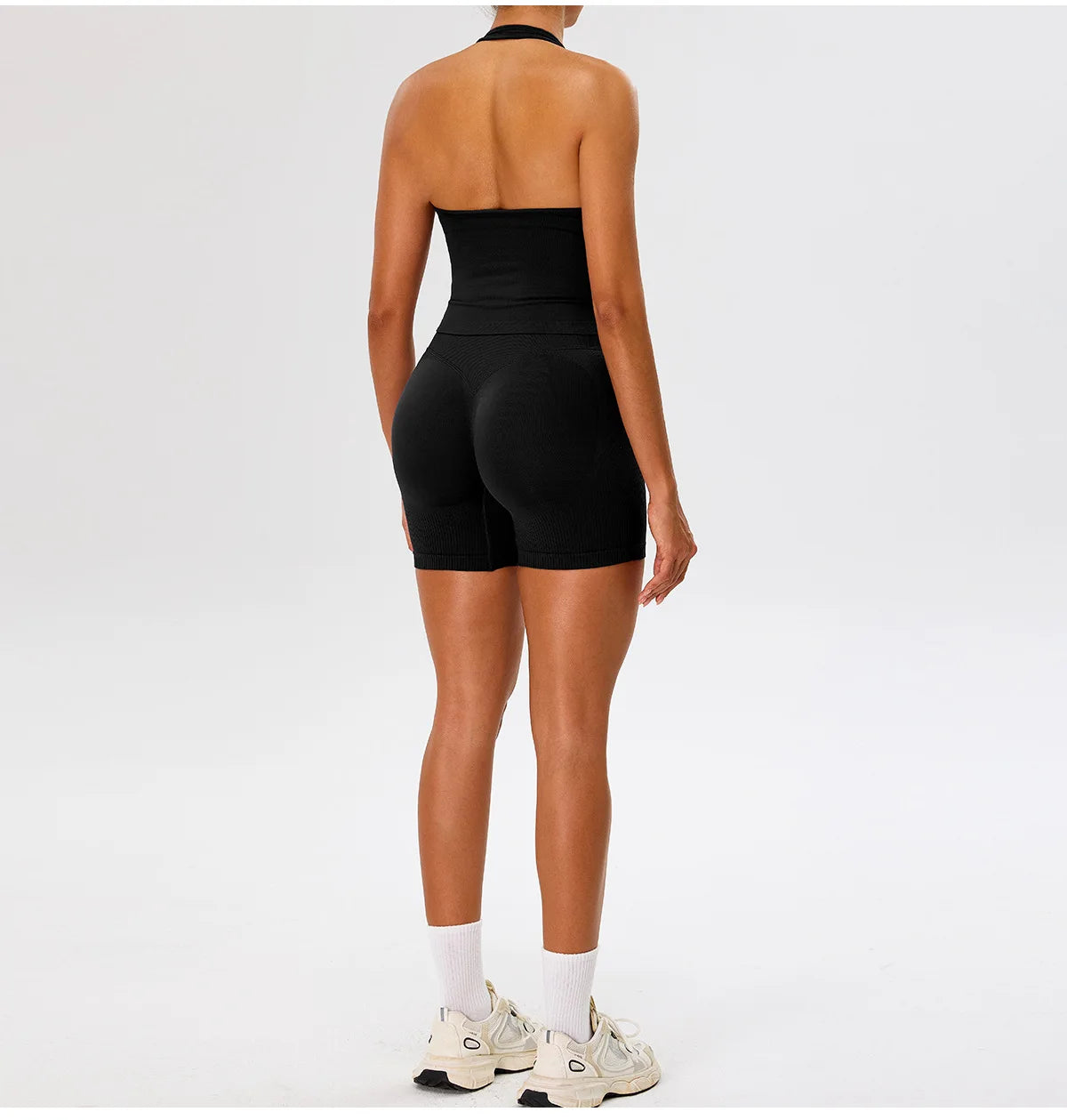 Seamless Yoga Shorts Women High Waist Workout Shorts Fitness Yoga Lift Butt Fitness Yoga Gym Running Sports Shorts Sportswear