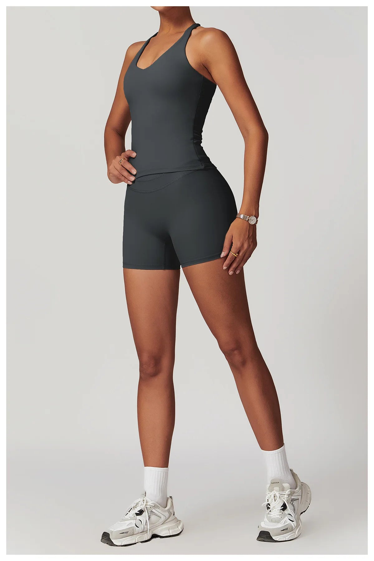 Yoga Suit 2PCS Sports Set Women Quick-Drying Gym Set Women Tracksuit Running Workout Short Sleeves Sports Yoga Clothing
