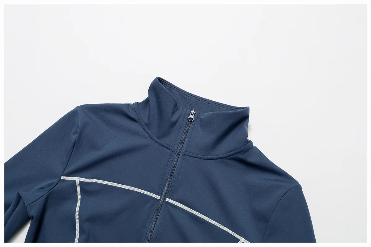 Yoga Clothes Women Sport Jacket Running Long Sleeve Shirt Sports Jackets Top Workout Coat Gym Training Clothing Workout Yoga Top