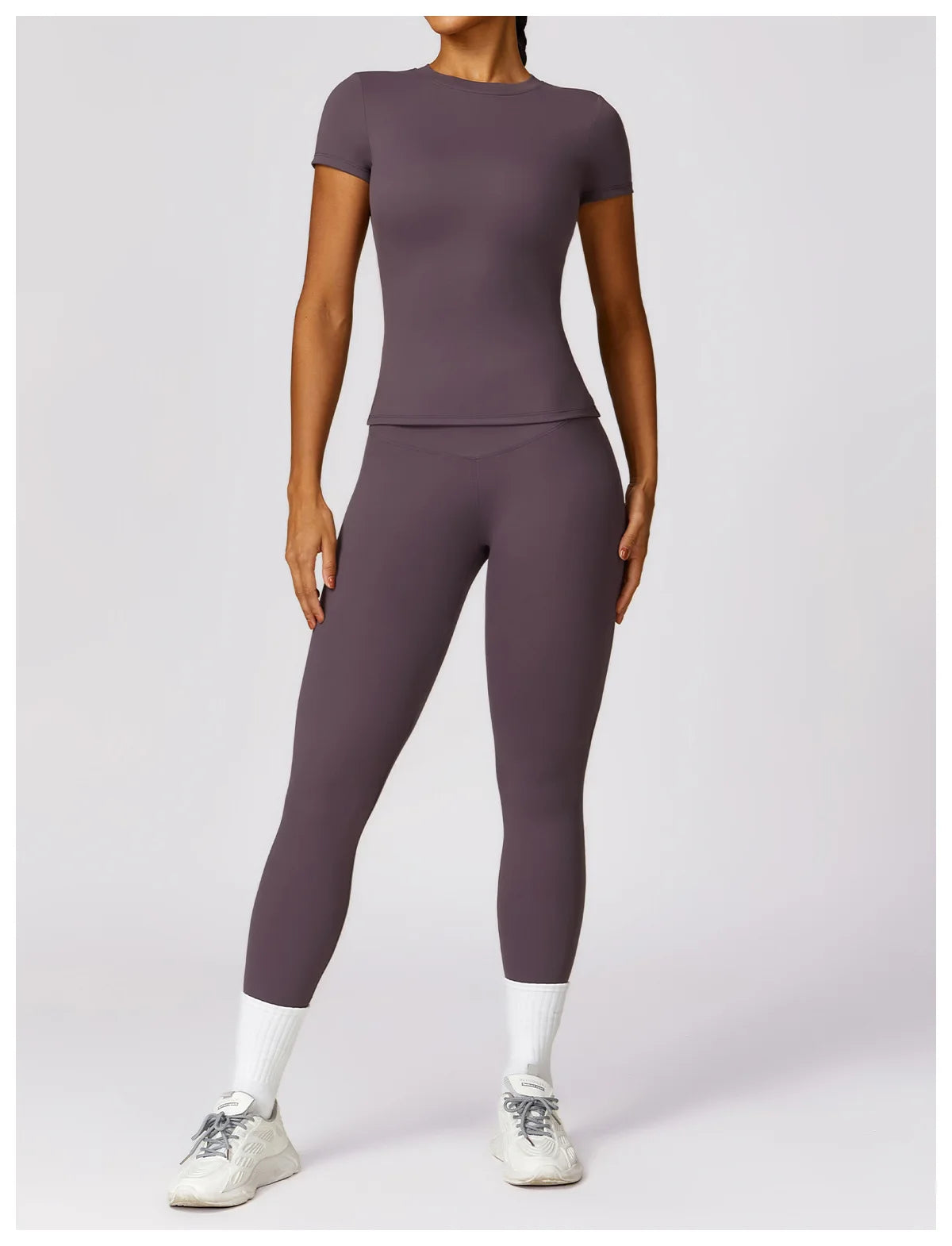 Yoga Shirts Women Top Quick Dry Running Tops Tights Push Up Workout Gym Clothes Female Short Sleeve Fitness Sports T-Shirts