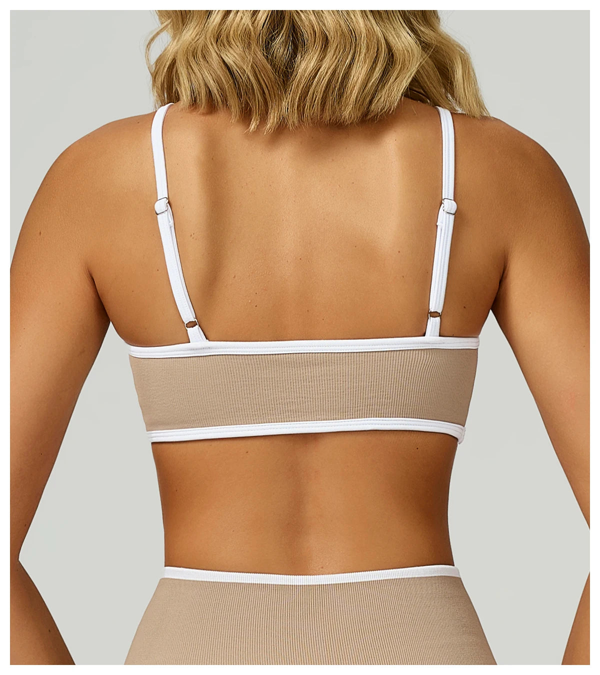 Women Seamless Halter Sports Bra High Support Push-up Open Back activewear Gym Tank Top Fitness Underwear Yoga Workout Brassiere