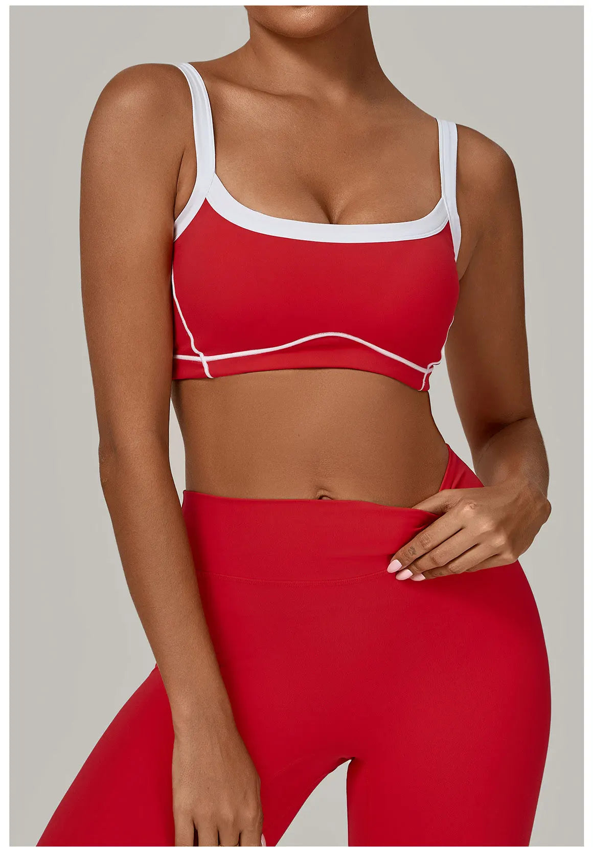 Patchwork Sports Bra Anti-Sweat Fitness Top Women Yoga Bra Shockproof Crop Top Push Up Sport Bra High Strength Gym Workout Top