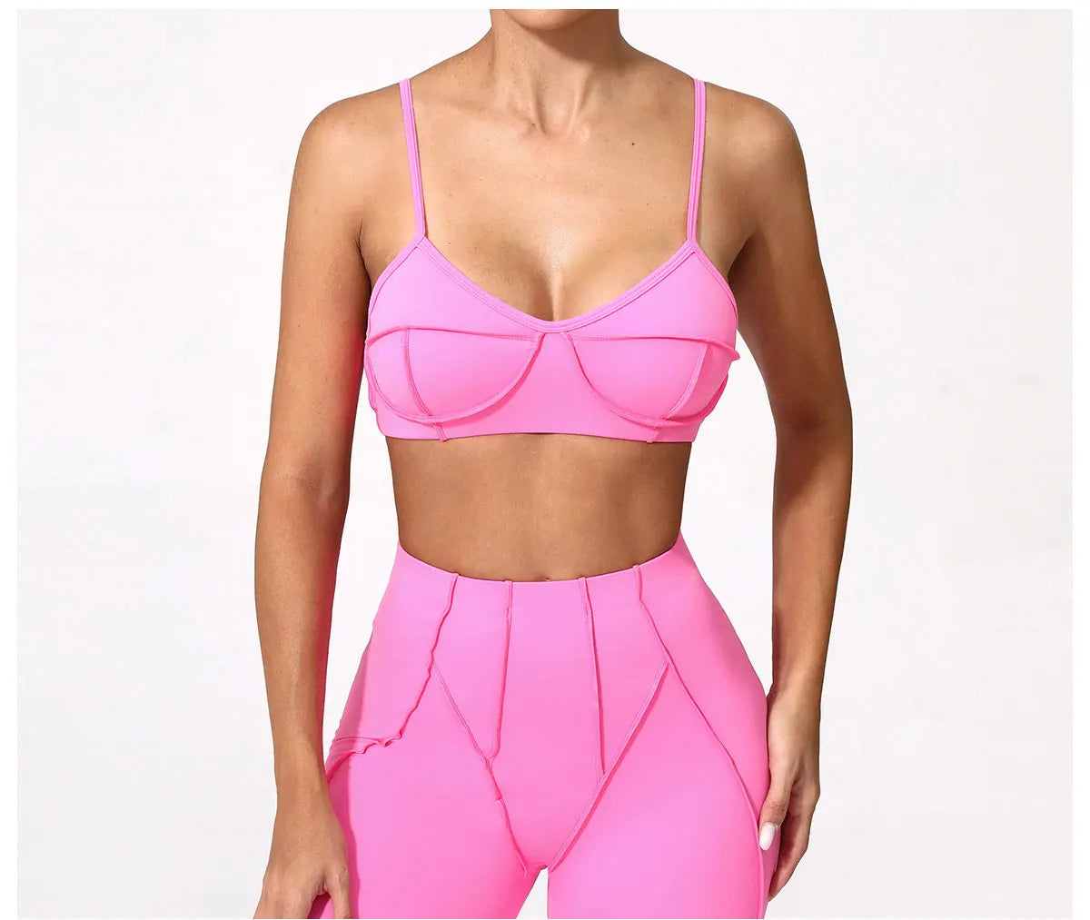 Sports Bra Anti-Sweat Fitness Top Women Yoga Bra Shockproof Crop Top Push Up High Strength Sport Bra Breathable Gym Workout Top