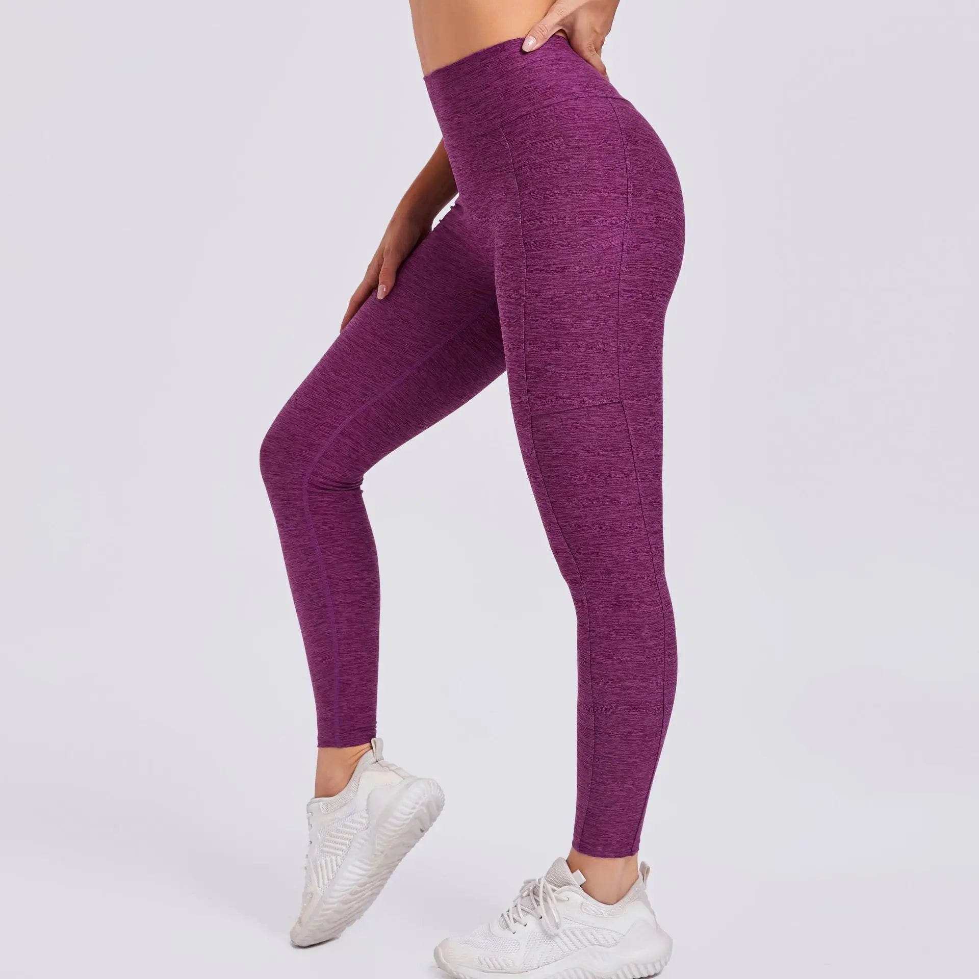 Women Sport Fitness Leggings High Waist Elastic Yoga Pants Training Running Scrunch Butt Gym Leggings Breathable Leggings Female