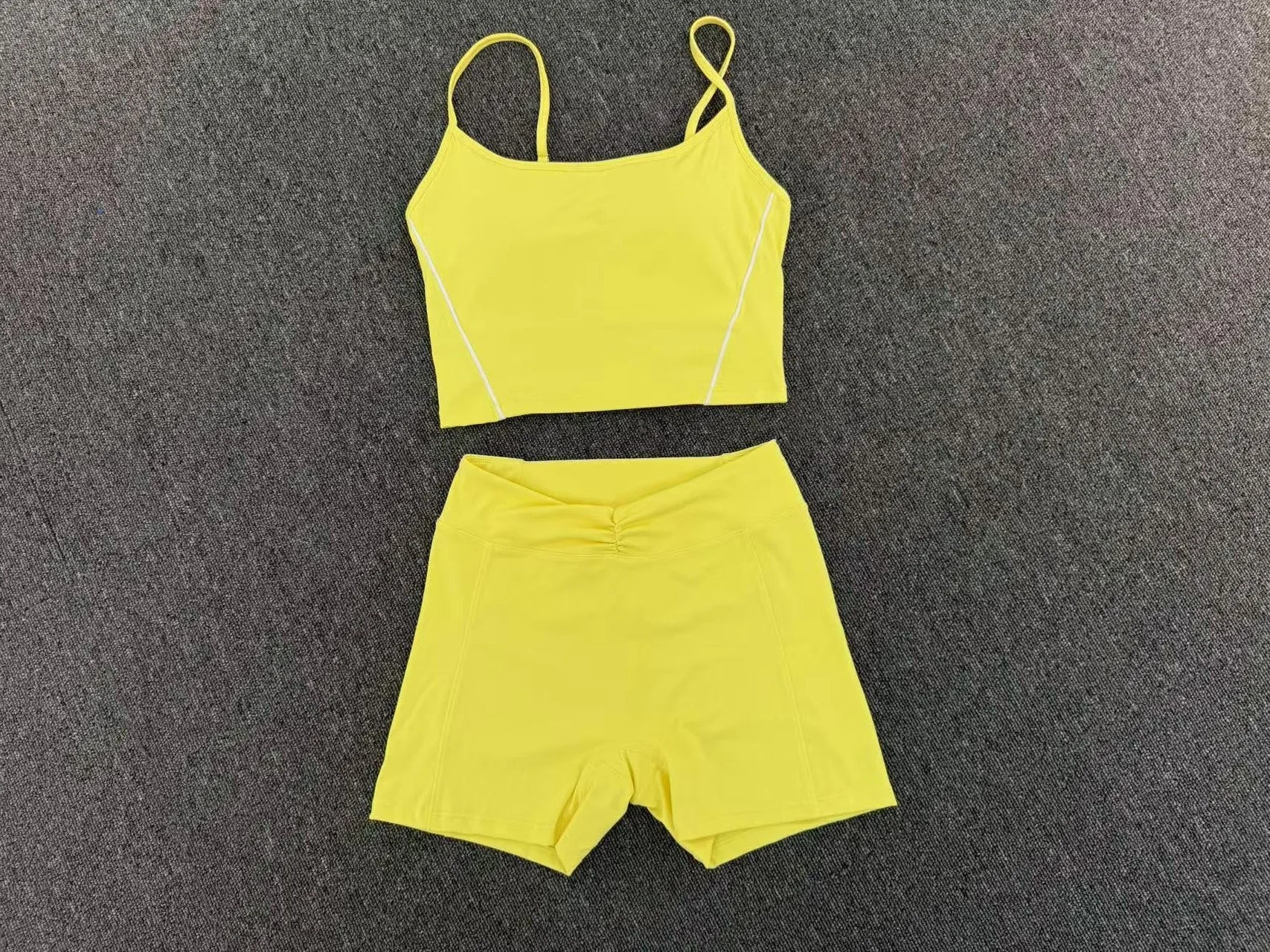 2 Pieces Yoga Sport Set Women Tracksuit Sports Bra Shorts Yoga Set Comfort Elastic Sportsuit Workout Outfit Fitness Gym Clothes