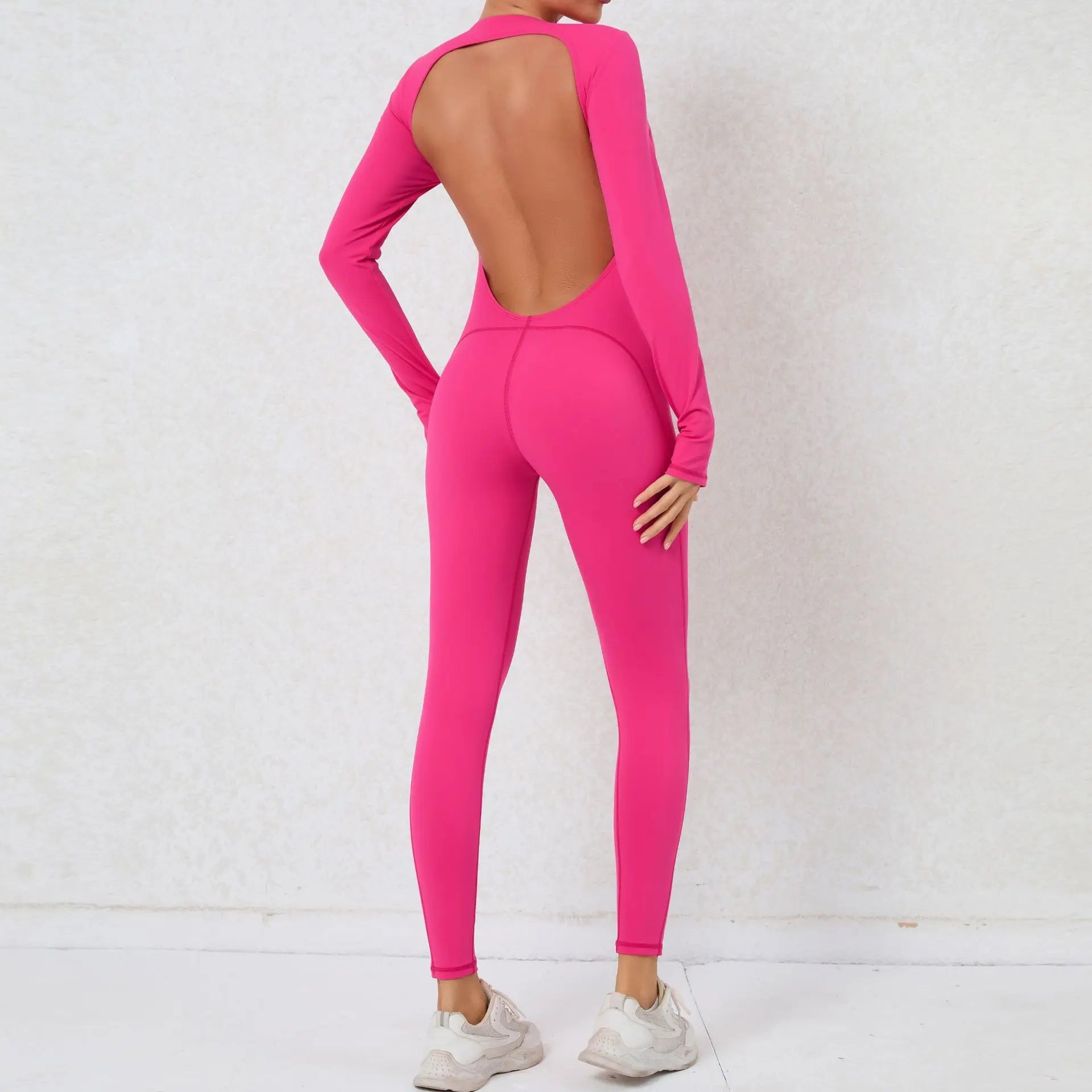 Jumpsuit Gym Yoga Set Women Long Sleeves Sportswear Women Tracksuit Sport Fitness Rompers Female Push Up Workout Bodysuit